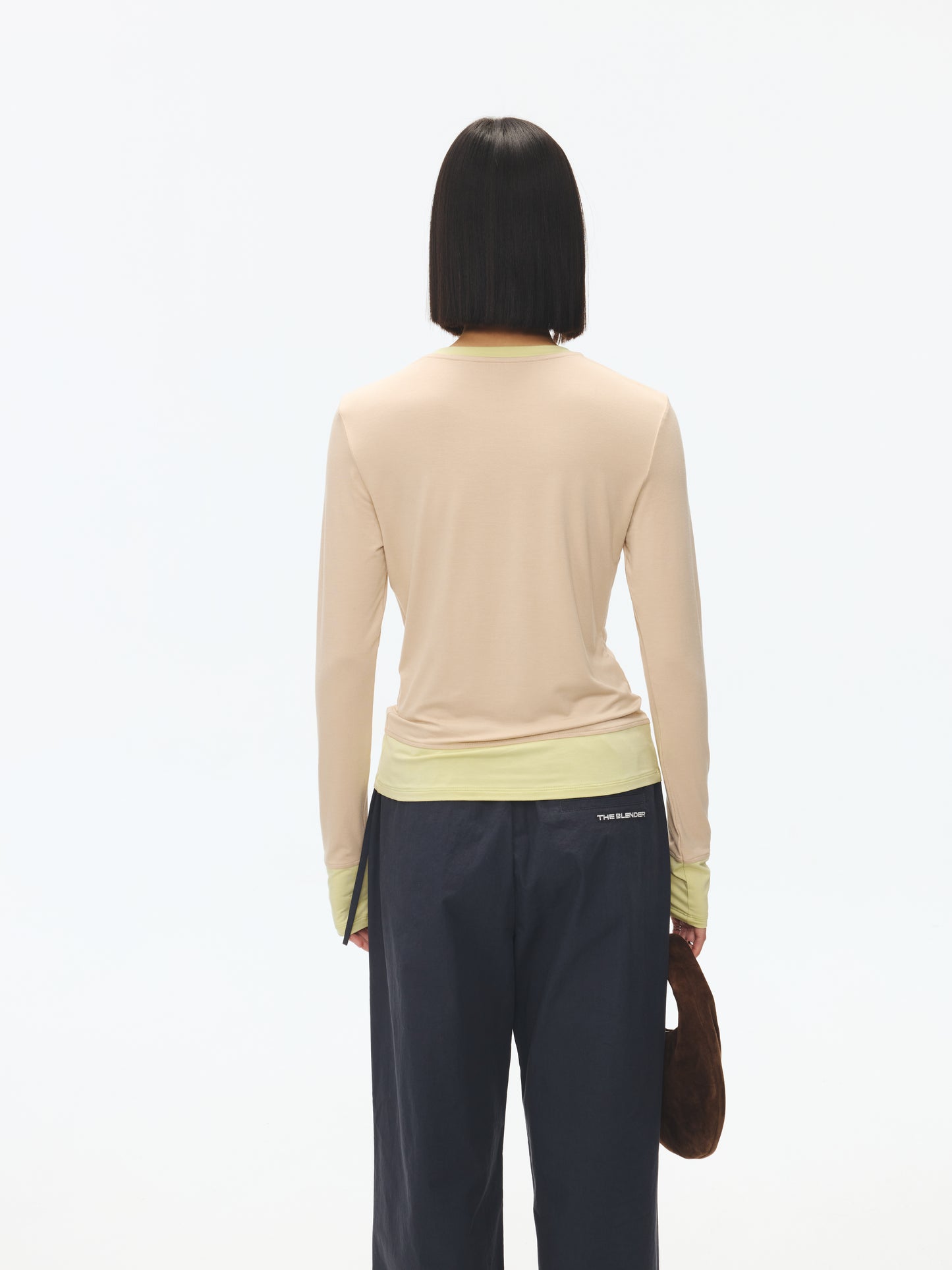 Color-Block Long Sleeve T-Shirt