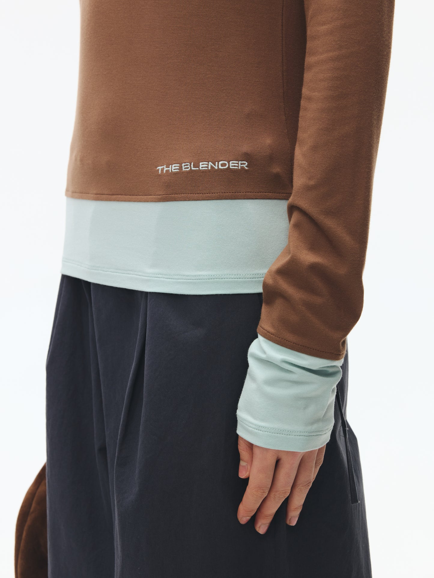 Color-Block Long Sleeve T-Shirt