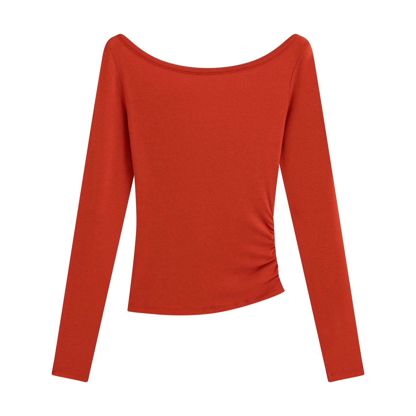 Off-Shoulder Cutout Reversible Slim Knit Top - The Blender