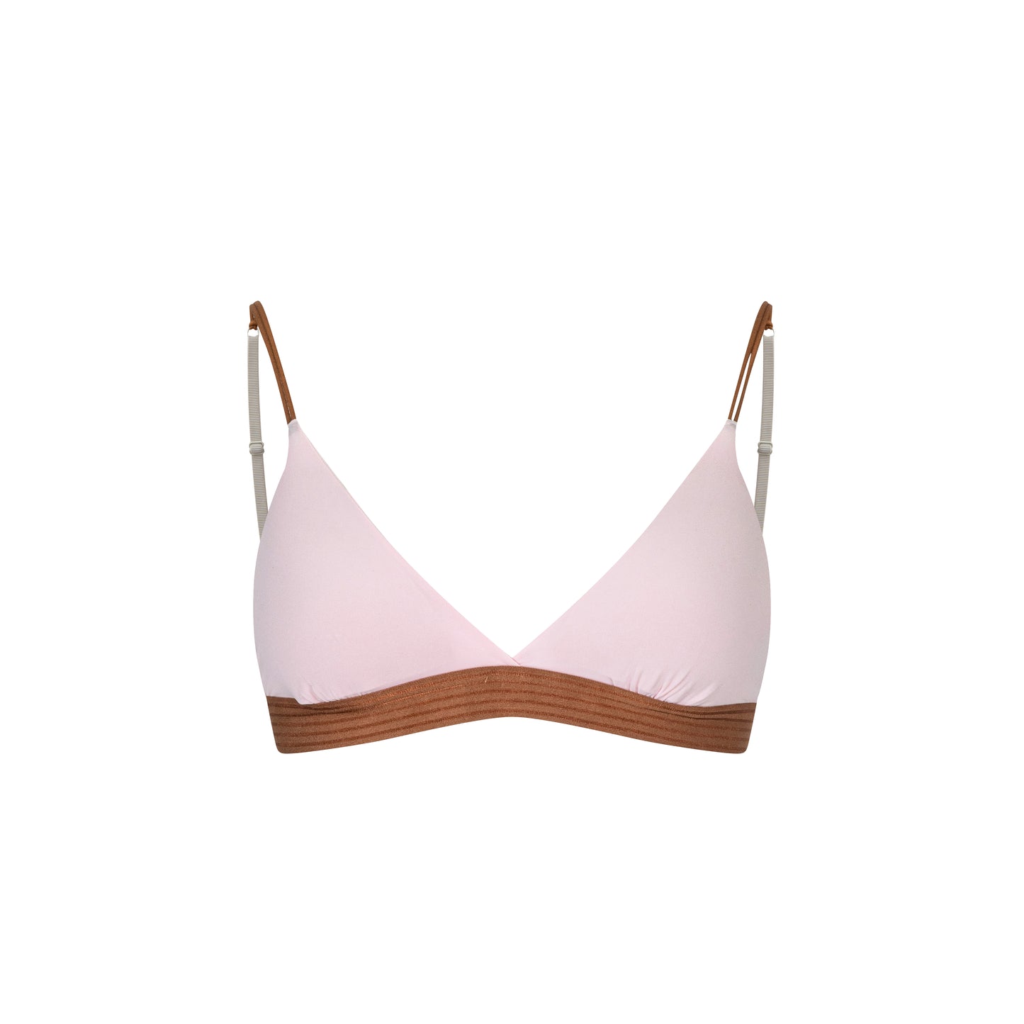 Wire-Free Contrast Triangle Bra