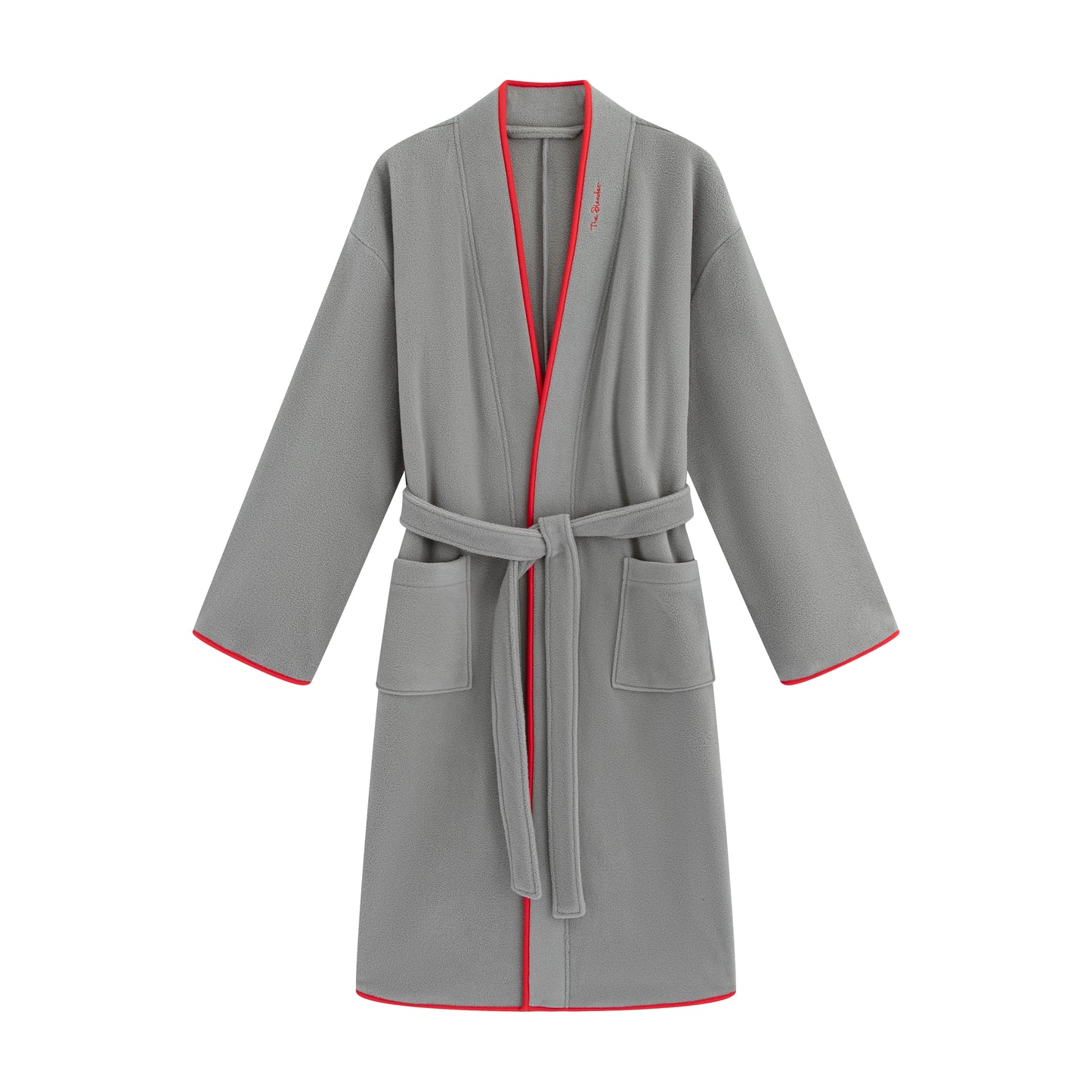Contrast-Logo Embroidered Robe - The Blender