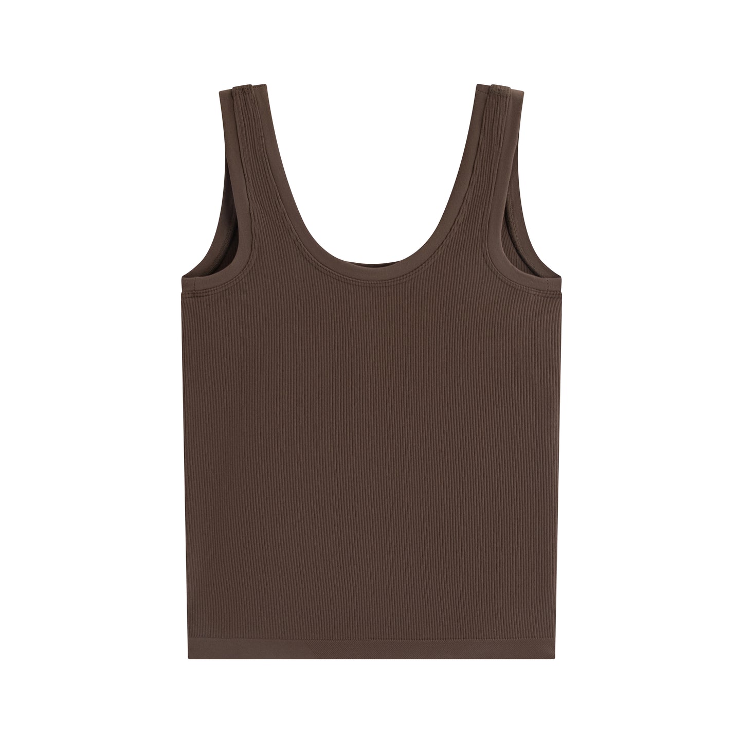 GREEEN Ribbed Square Neck Wide Strap Camisole