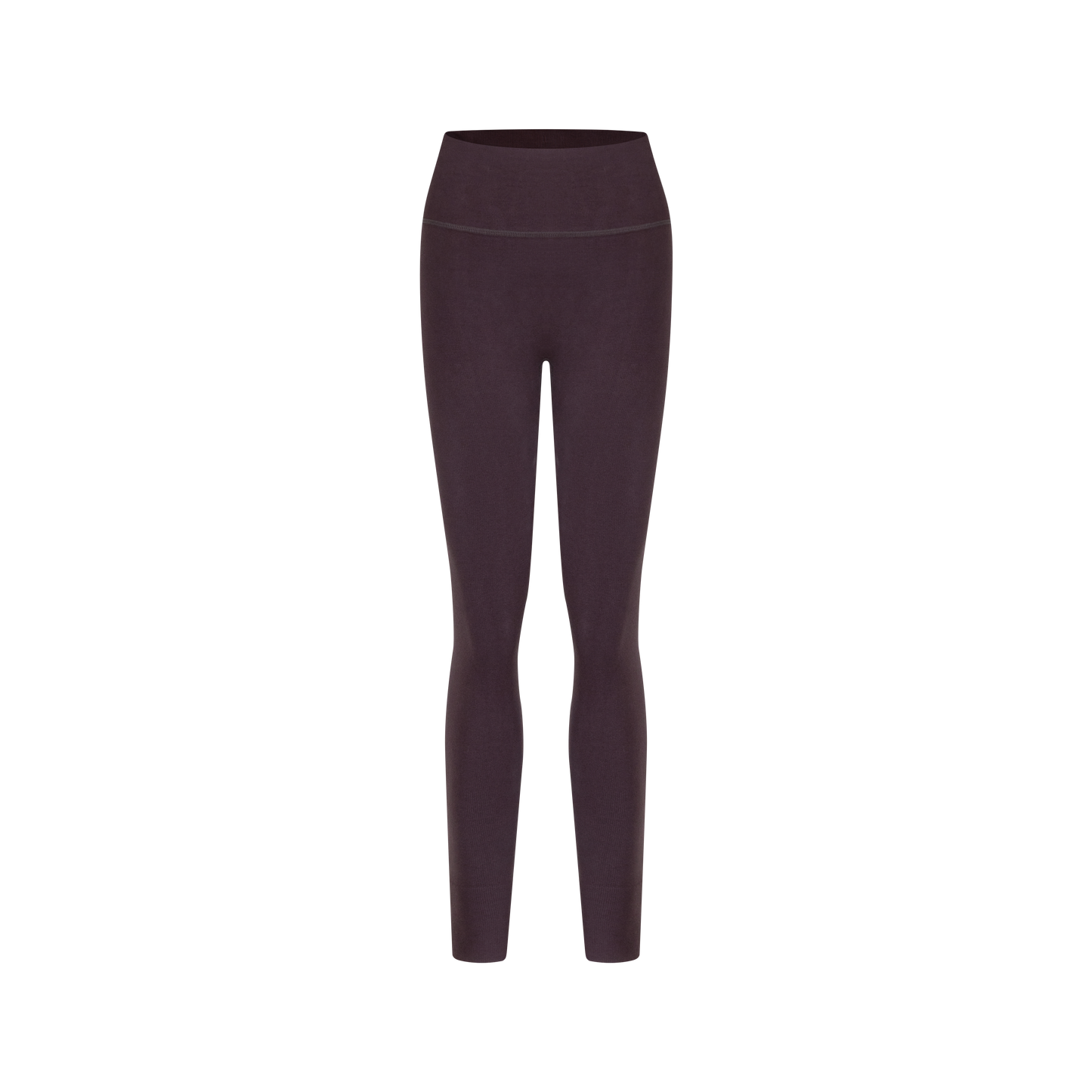 「3S」Ribbed Slim‑Fit High‑Waist Long Pants