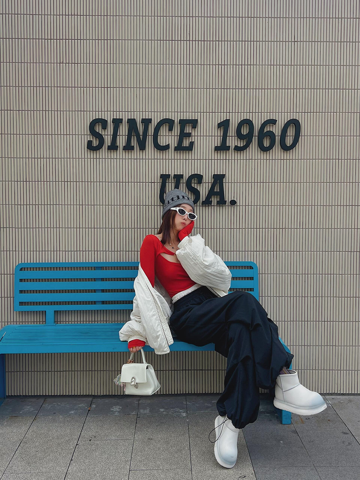 Red Off-Shoulder Cutout Top: My Christmas Chic Staple