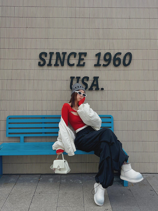 Red Off-Shoulder Cutout Top: My Christmas Chic Staple