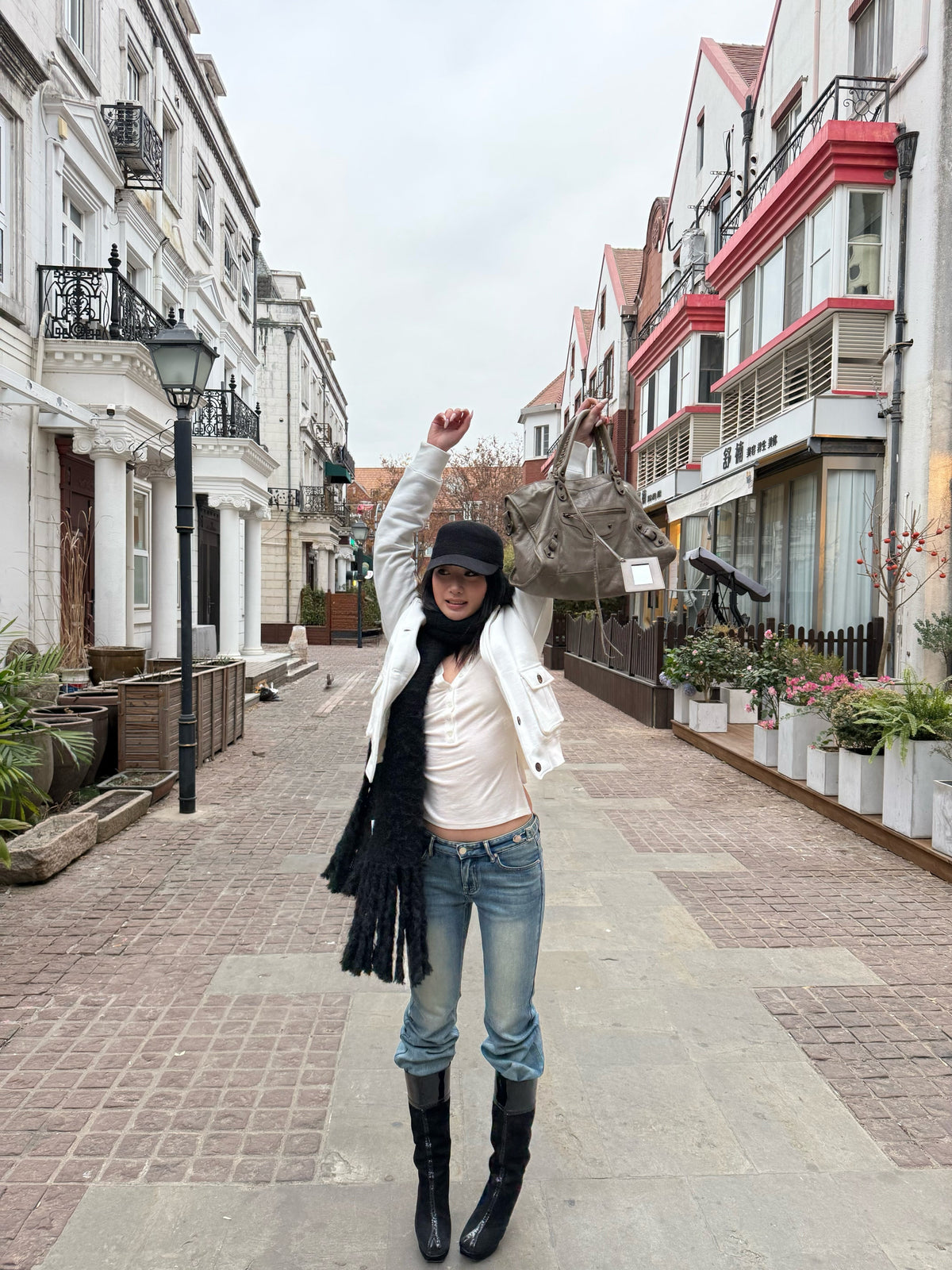 Cozy-Chic Asymmetrical Henley Top For Winter Days