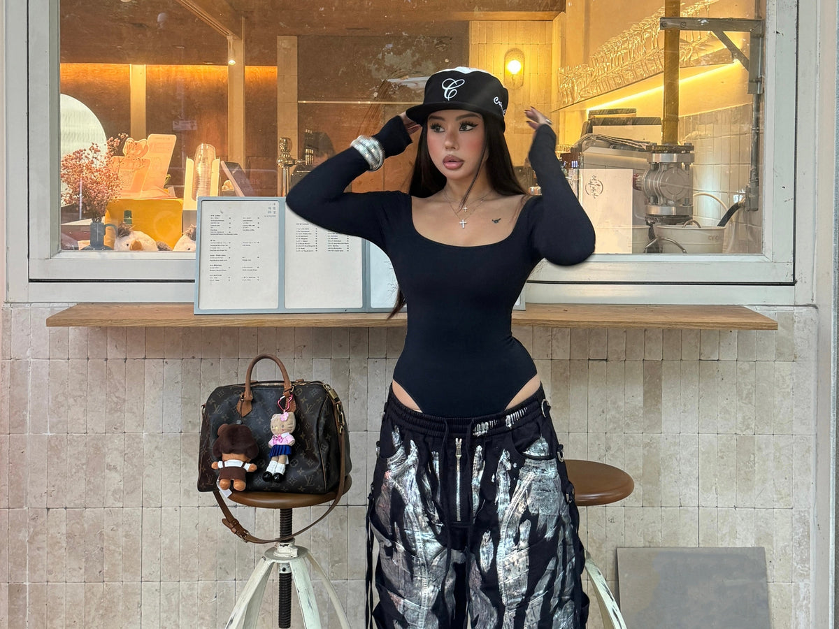 My Black Bodysuit? Comfort + Edgy Style Done Right