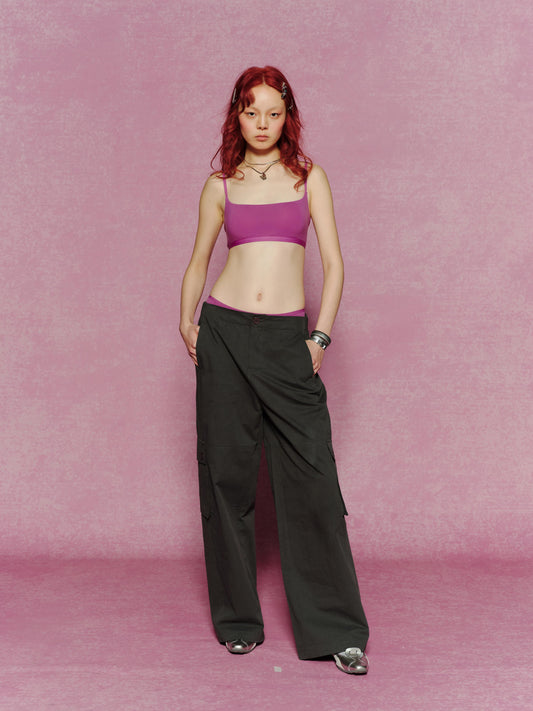 Smooth Narrow Cup Tank Bralette with Fixed Pads - The Blender