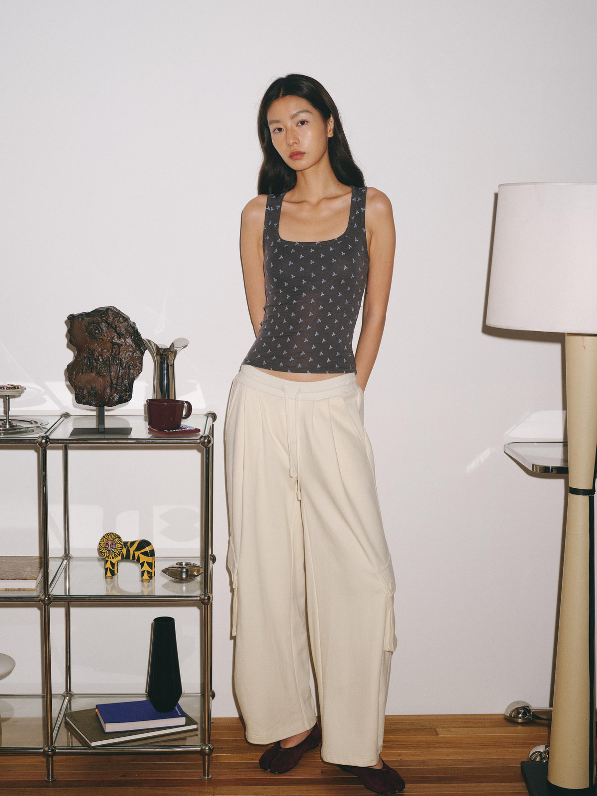 Oversized Cargo Pocket Casual Pants