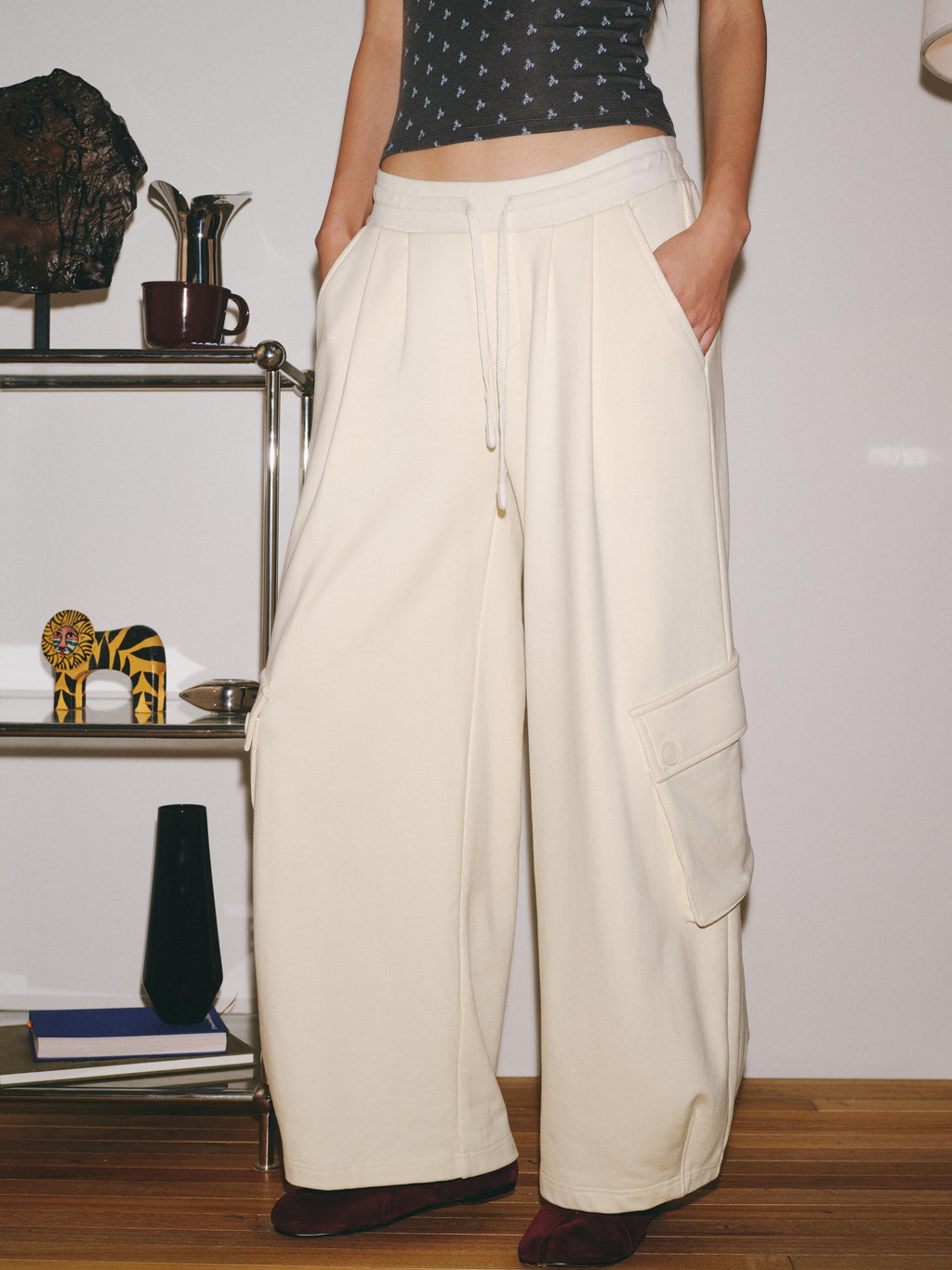 Oversized Cargo Pocket Casual Pants