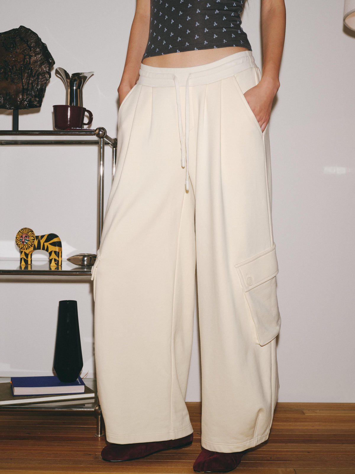 Oversized Cargo Pocket Casual Pants