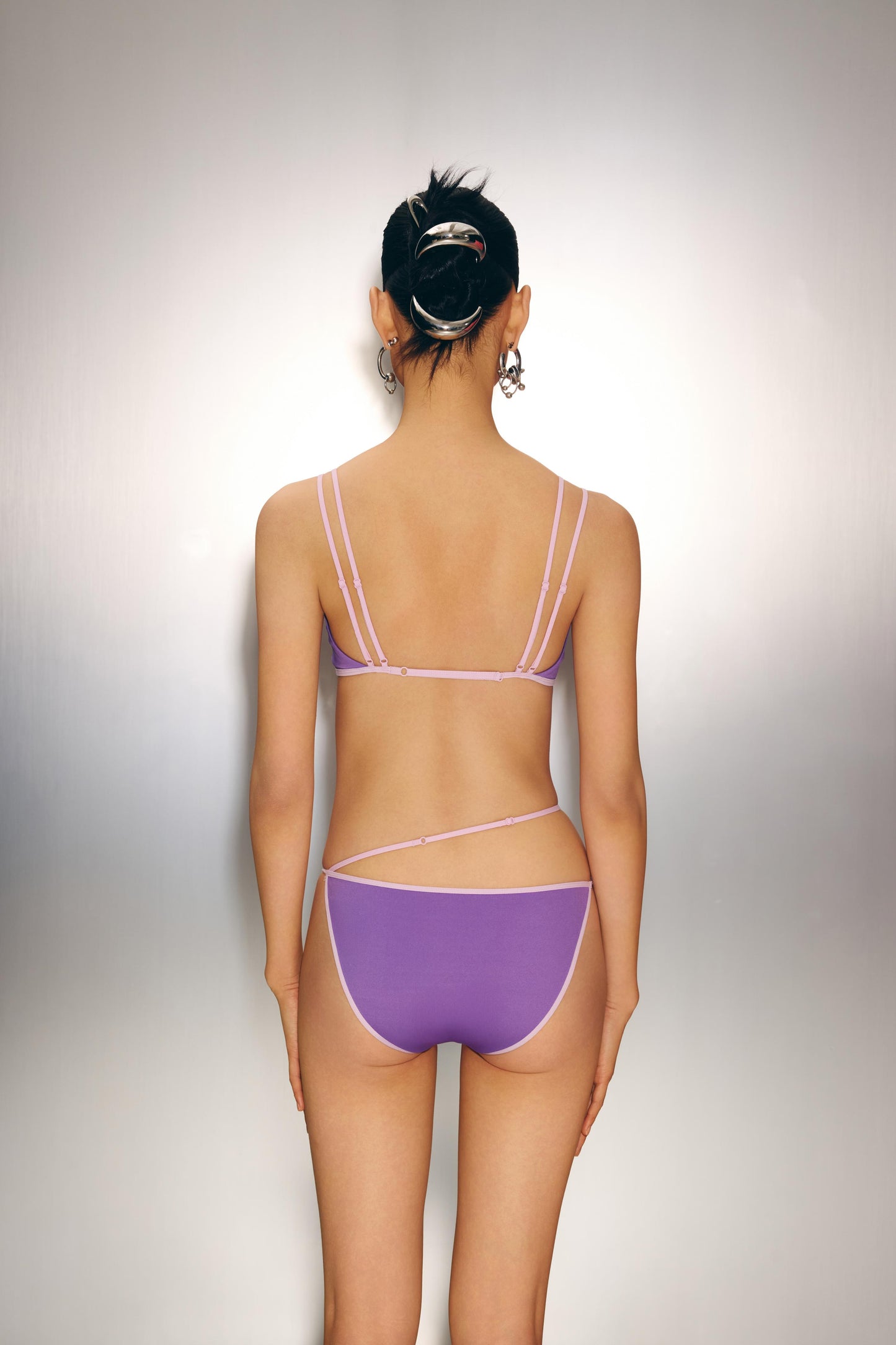 Contrast Color Mesh Splicing Briefs - The Blender