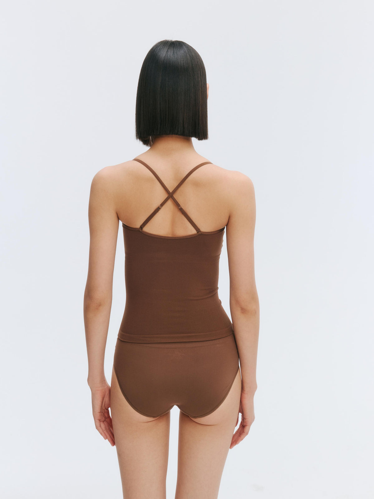 GREEEN High-Stretch Convertible Cross Strap Camisole - The Blender