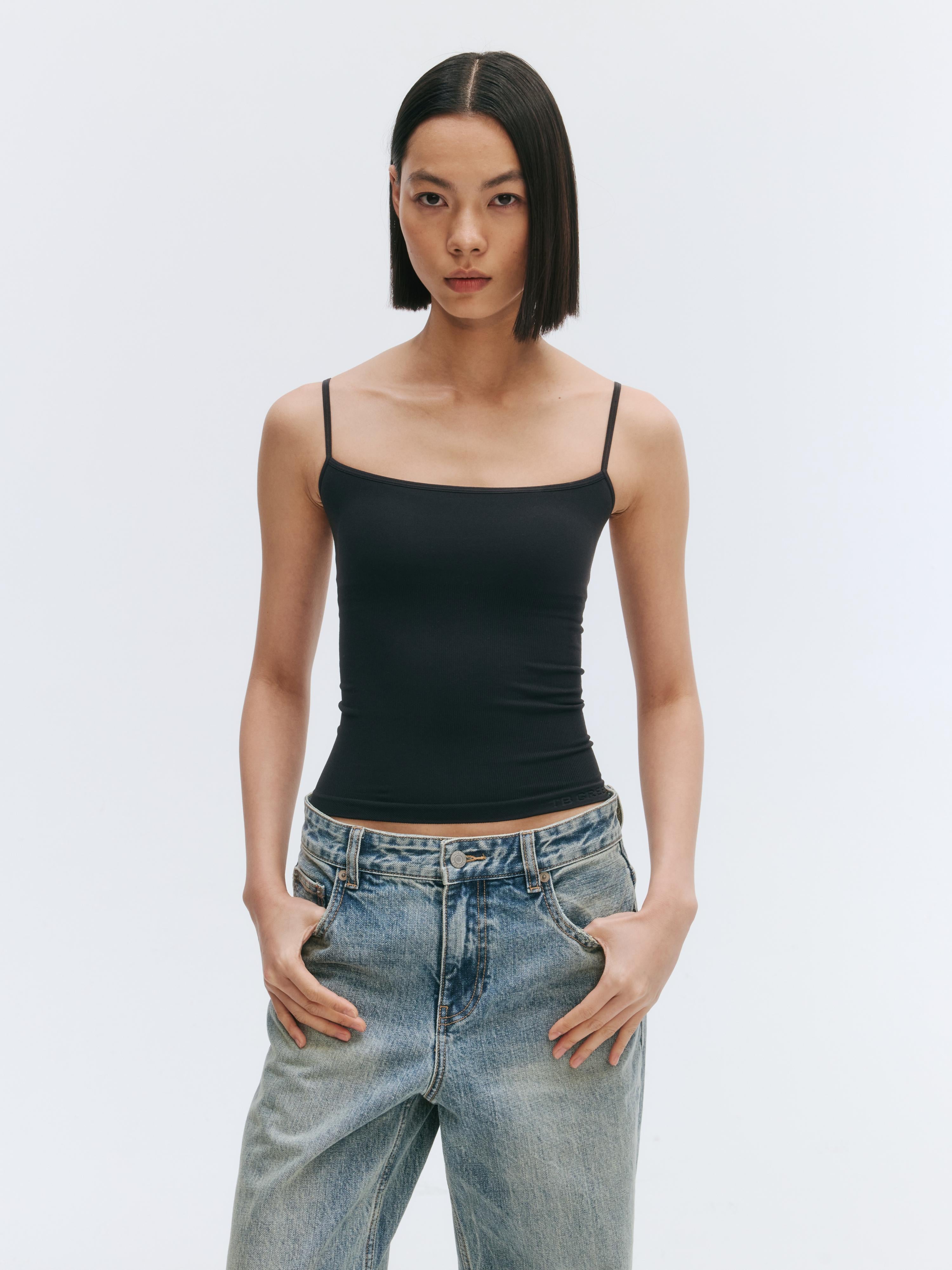 GREEEN High-Stretch Convertible Cross Strap Camisole – The Blender