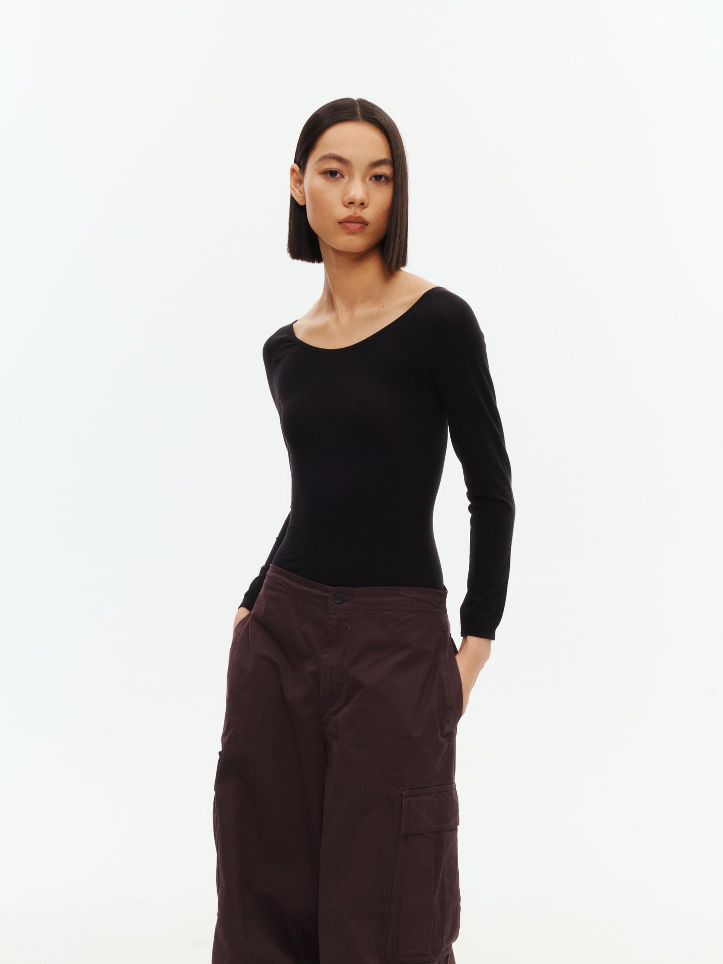 Heating Fiber Lightweight Crew Neck Thermal Top - The Blender