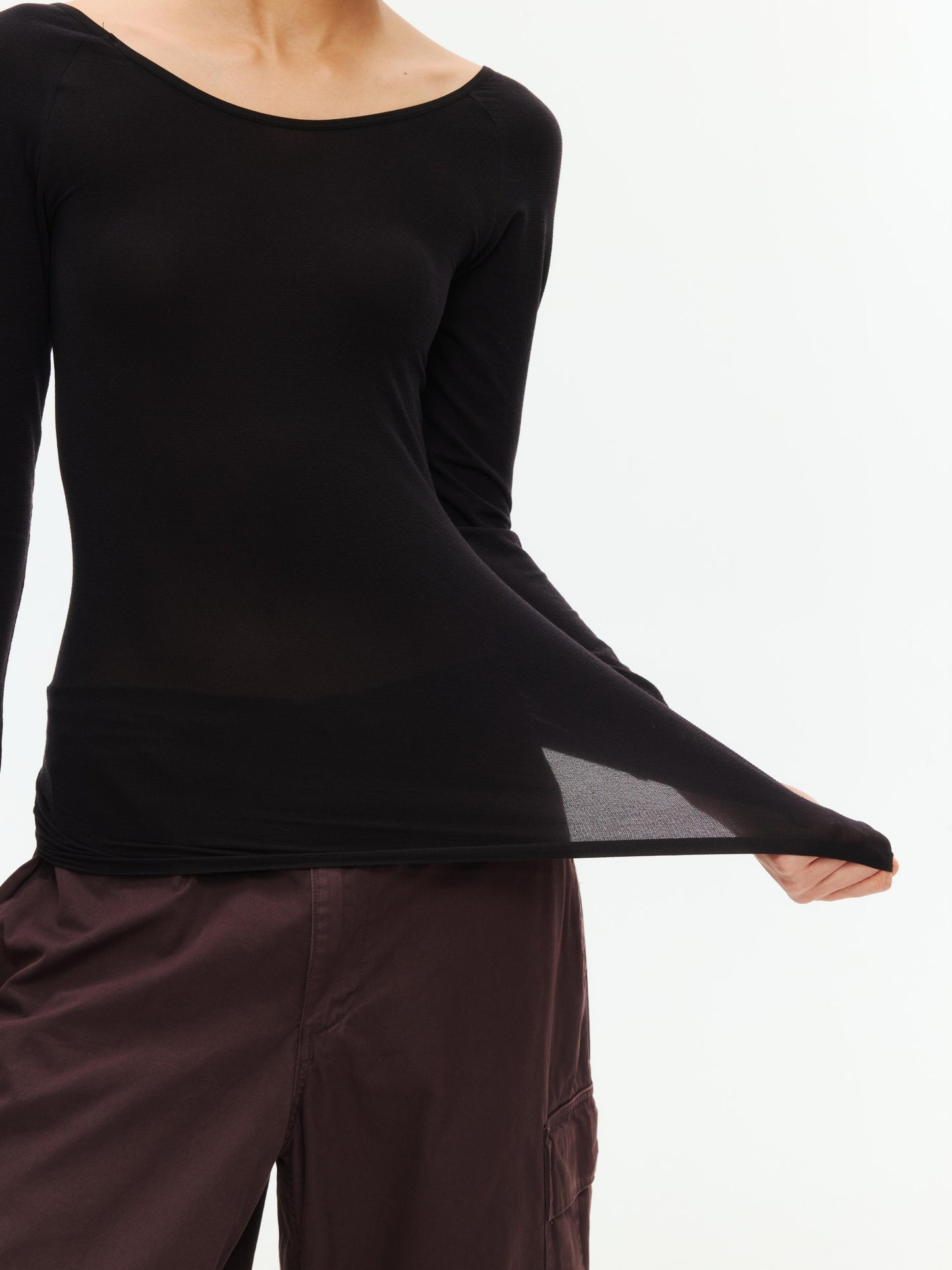 Heating Fiber Lightweight Crew Neck Thermal Top - The Blender