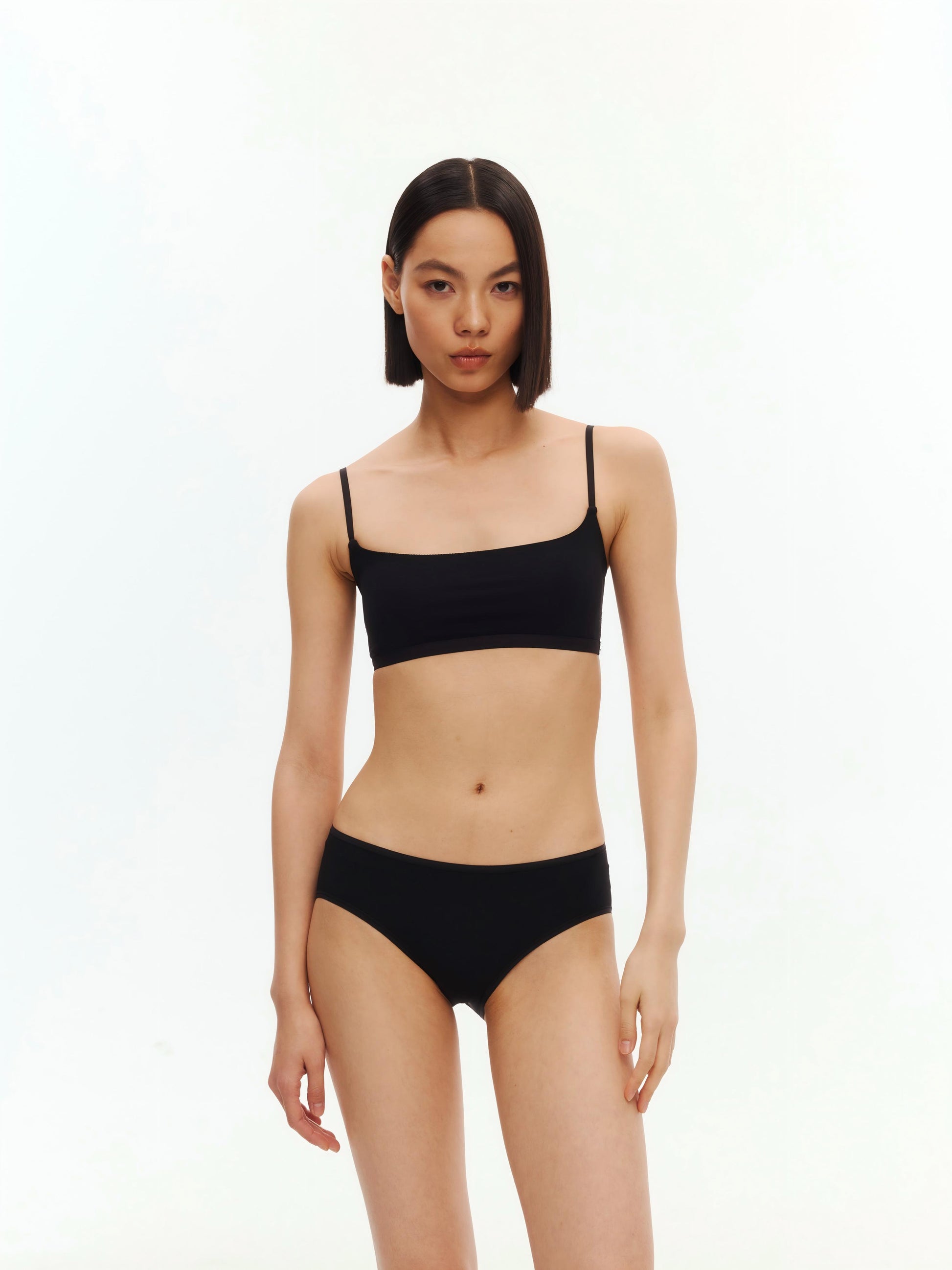 Smooth Narrow Cup Tank Bralette with Fixed Pads - The Blender