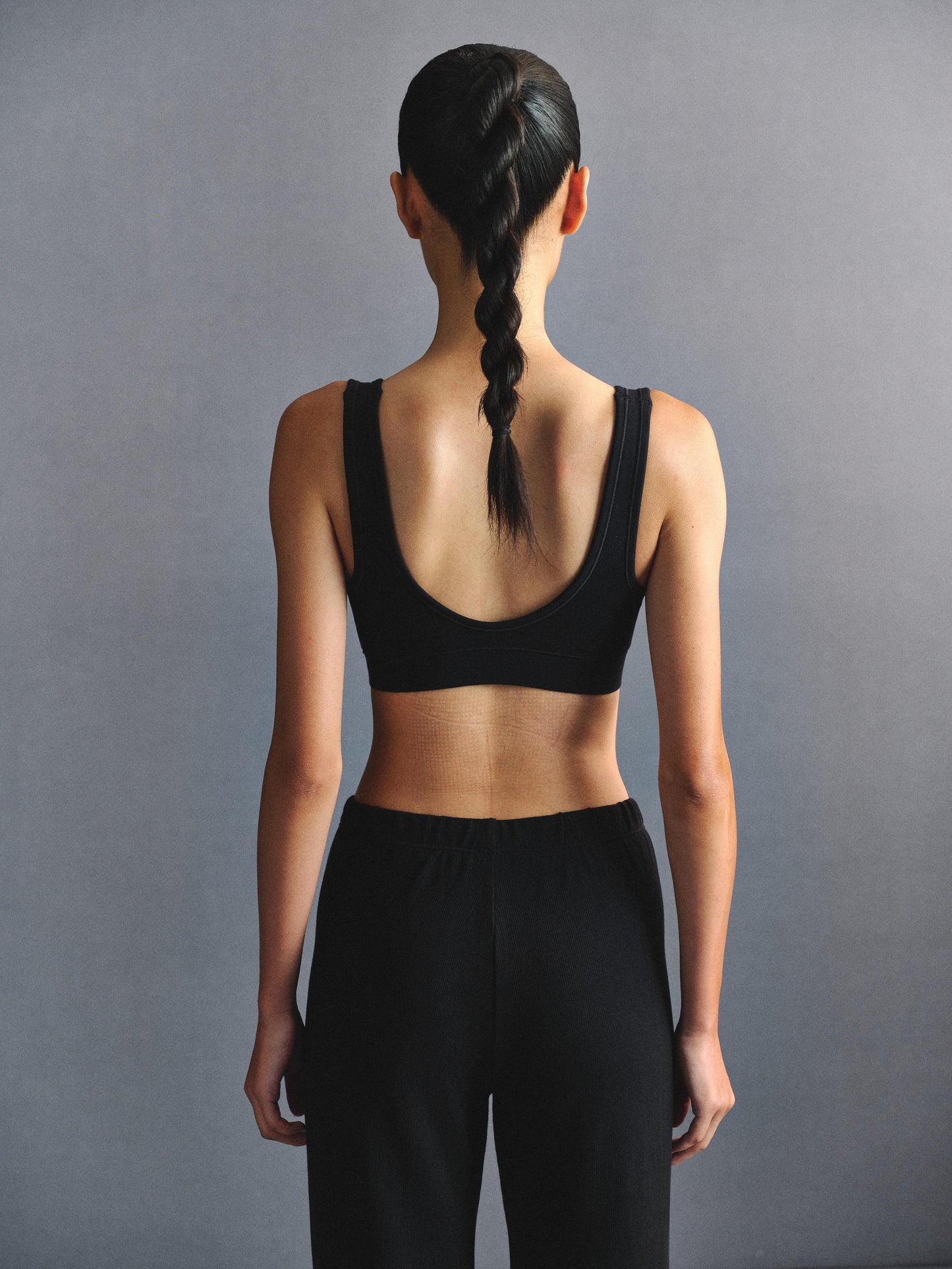 「3S」U‑Neck Open‑Back Camisole Bra