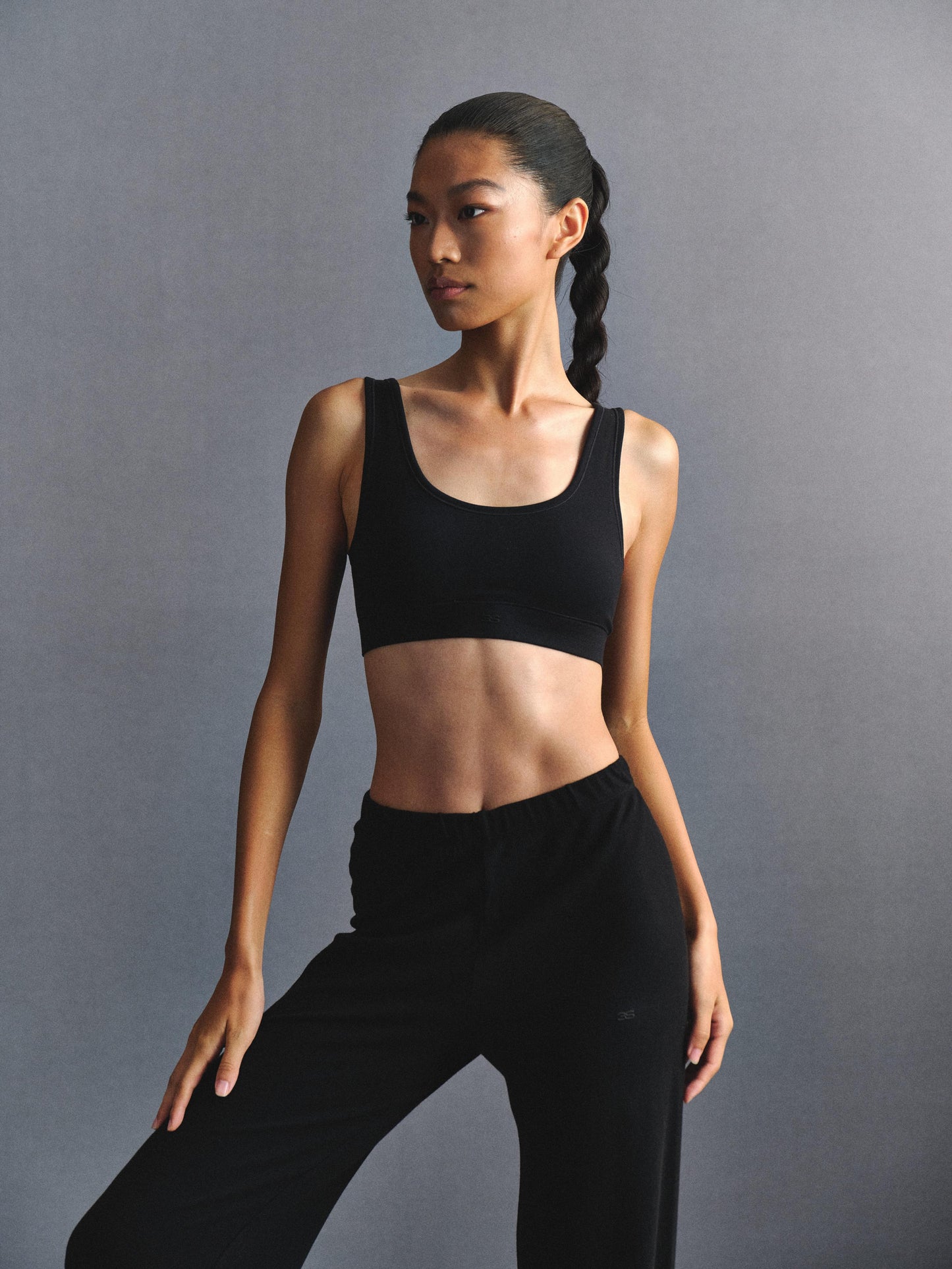 「3S」U‑Neck Open‑Back Camisole Bra