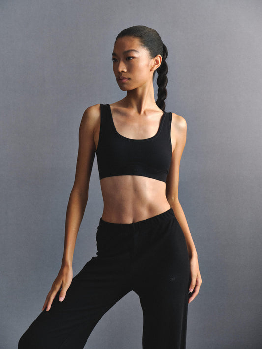 「3S」U‑Neck Open‑Back Camisole Bra