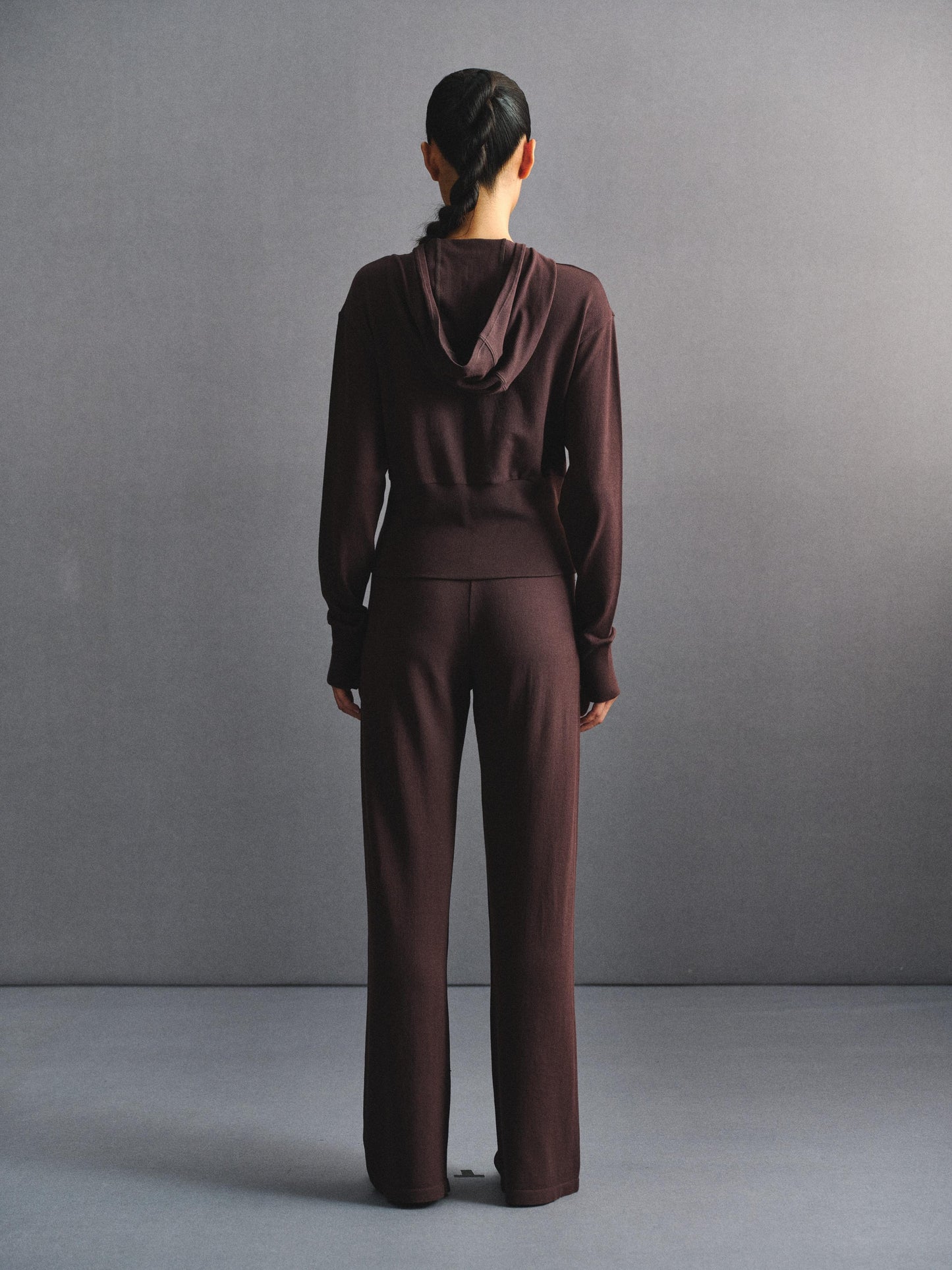 「3S」Elastic‑Waist Straight‑Leg Casual Trousers