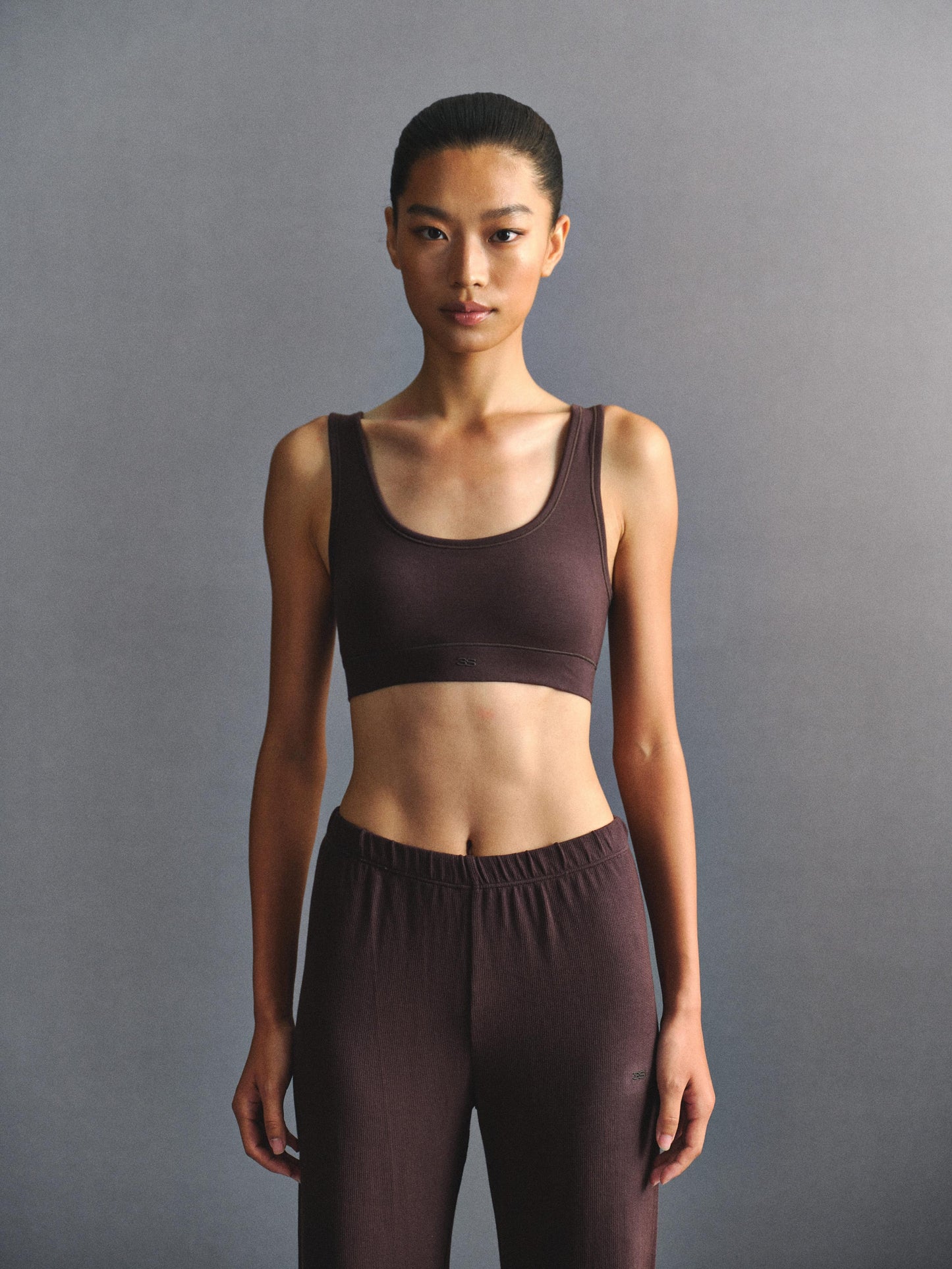 「3S」U‑Neck Open‑Back Camisole Bra