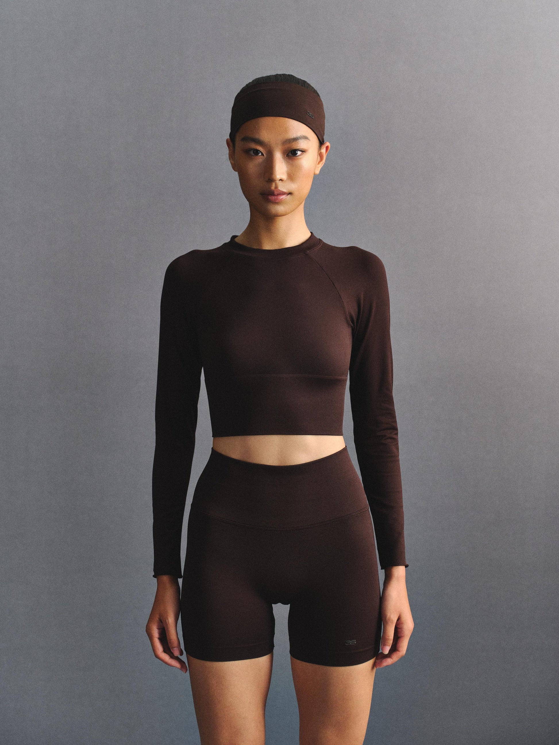 「3S」Slim‑Fit Crew‑Neck Long‑Sleeve Top - The Blender