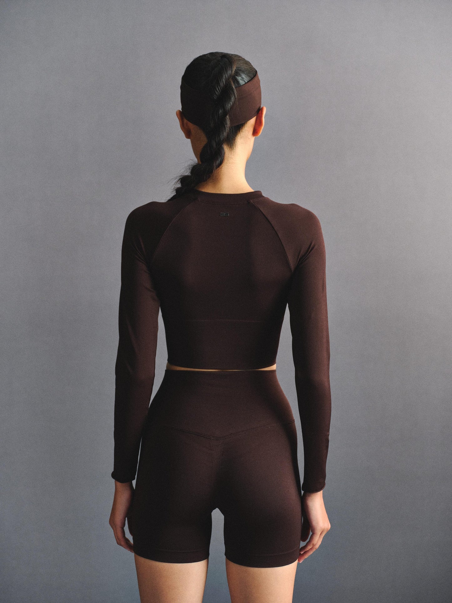 「3S」Slim‑Fit Crew‑Neck Long‑Sleeve Top - The Blender