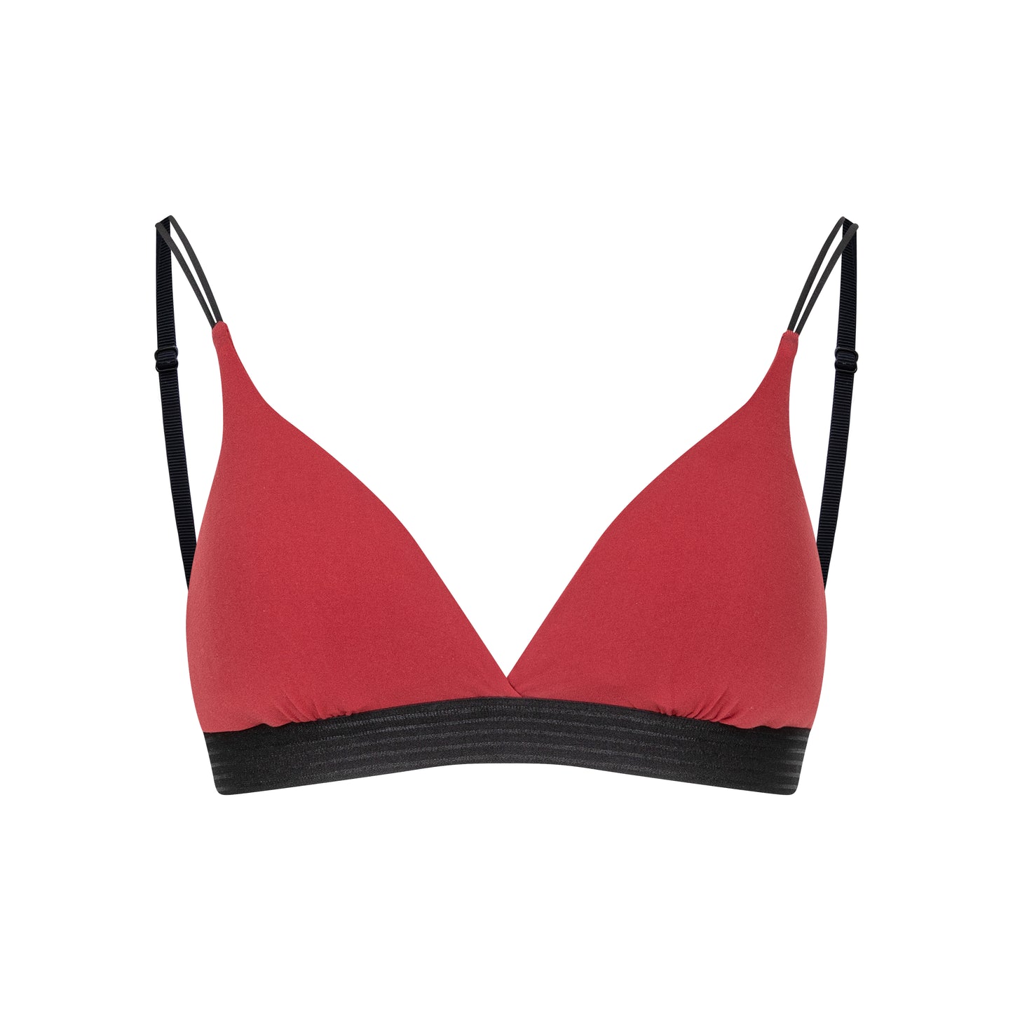 Wire-Free Contrast Triangle Bra