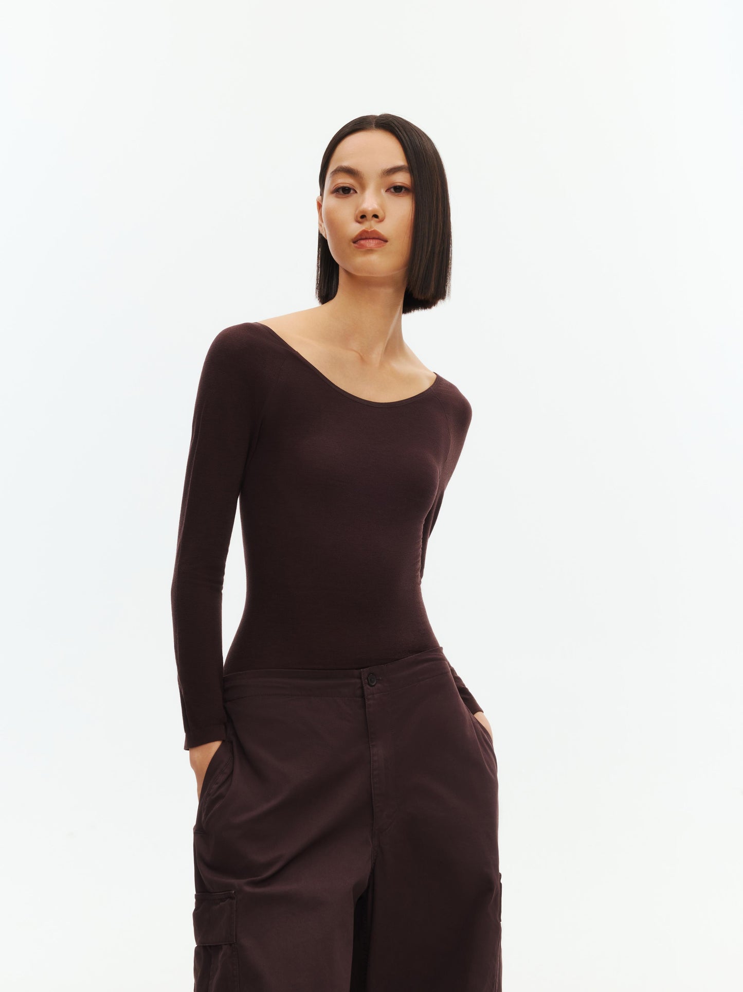 Heating Fiber Lightweight Crew Neck Thermal Top - The Blender