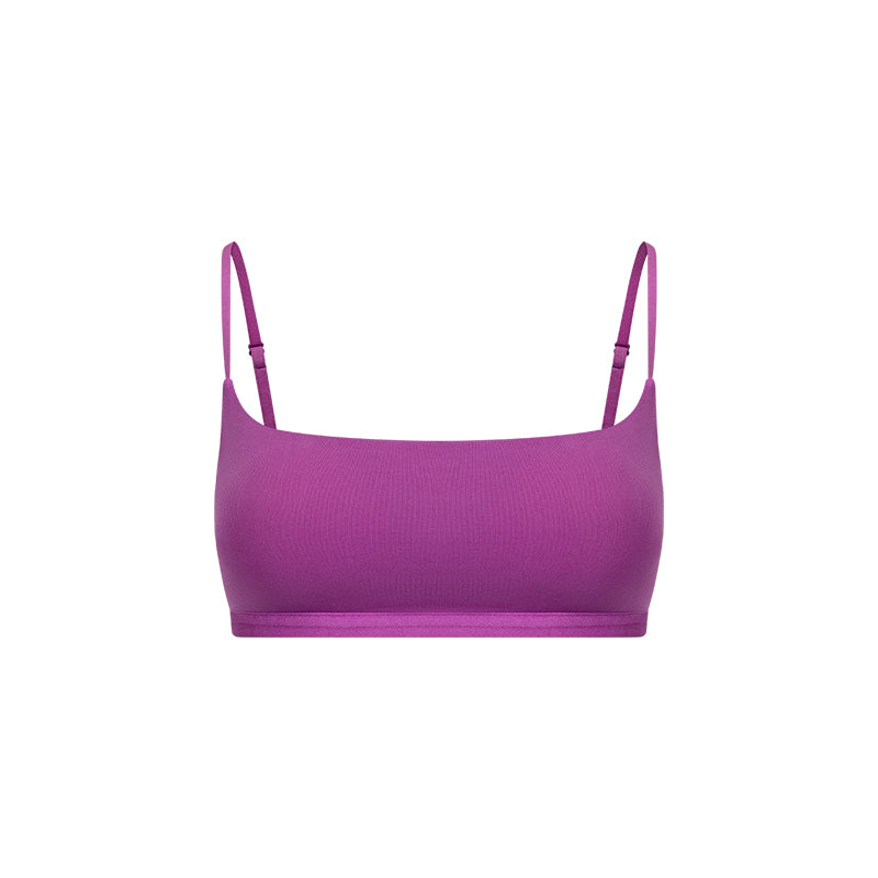 Smooth Narrow Cup Tank Bralette with Fixed Pads - The Blender
