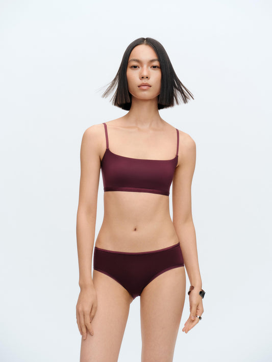 Smooth Narrow Cup Tank Bralette with Fixed Pads - The Blender