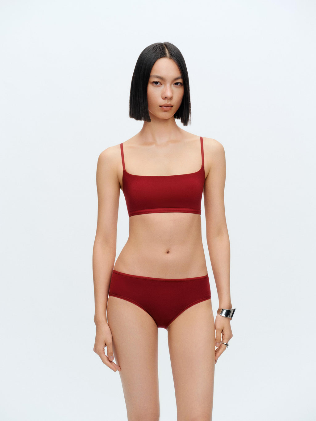 Smooth Narrow Cup Tank Bralette with Fixed Pads - The Blender