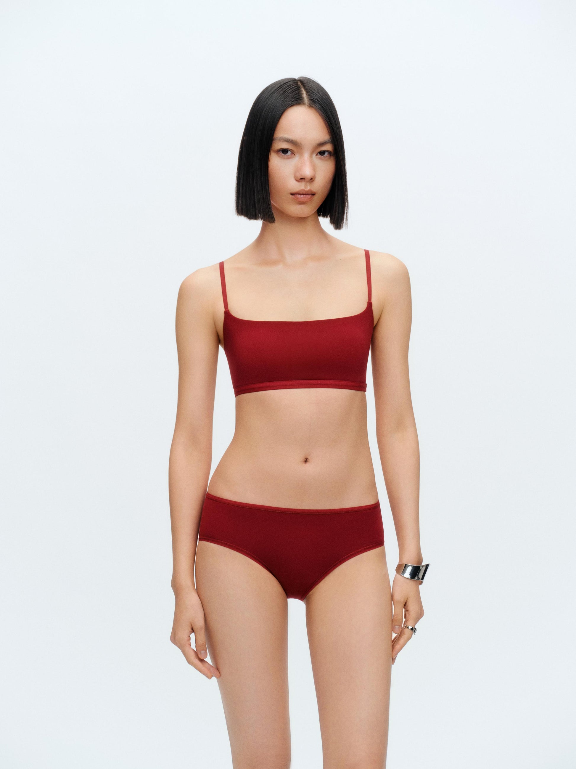Smooth Narrow Cup Tank Bralette with Fixed Pads - The Blender
