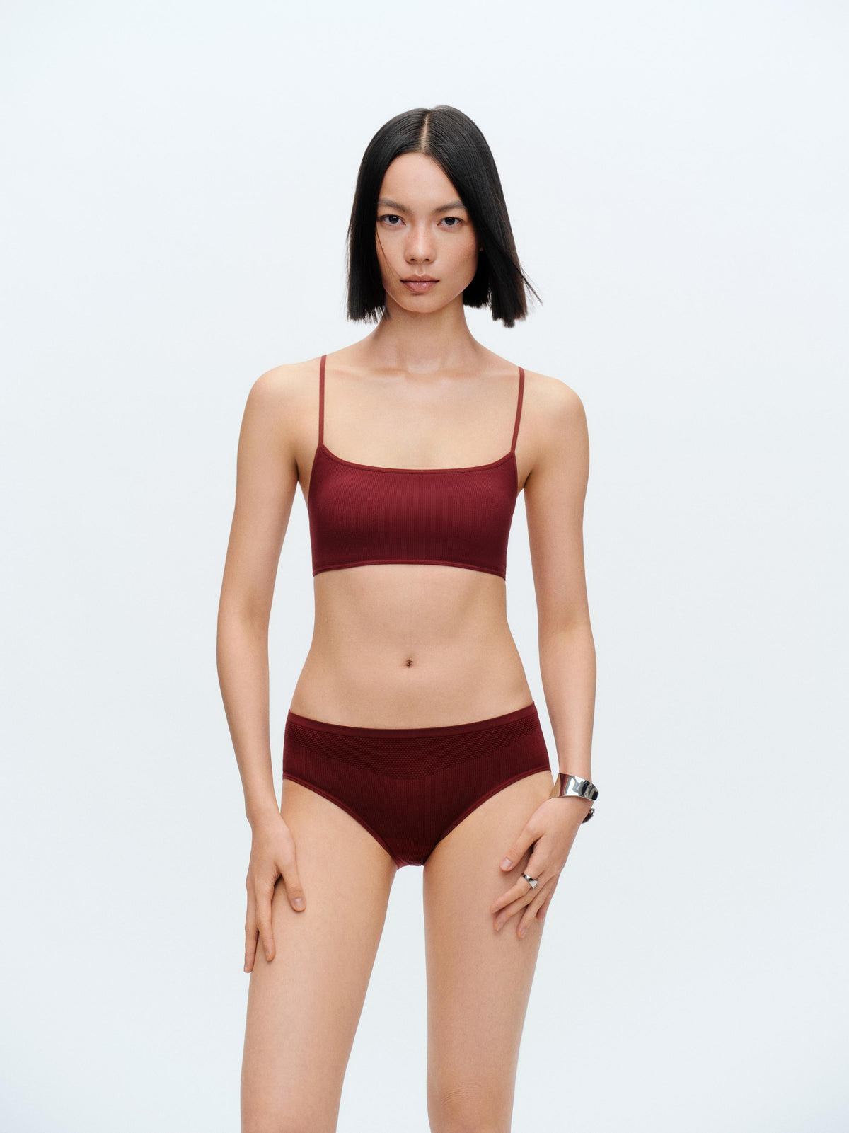 Flat Neck Narrow Cup Tank Bra - The Blender
