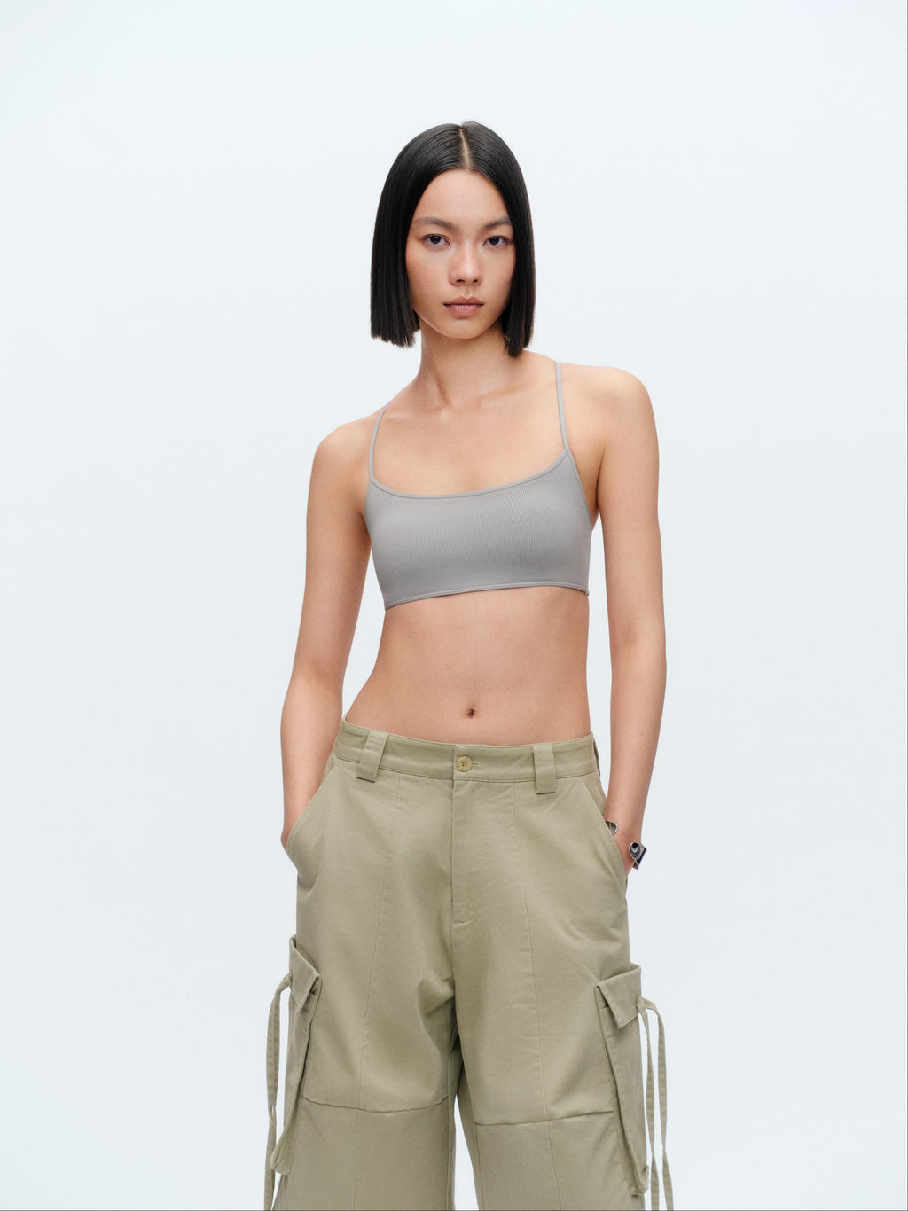 Flat Neck Narrow Cup Tank Bra - The Blender