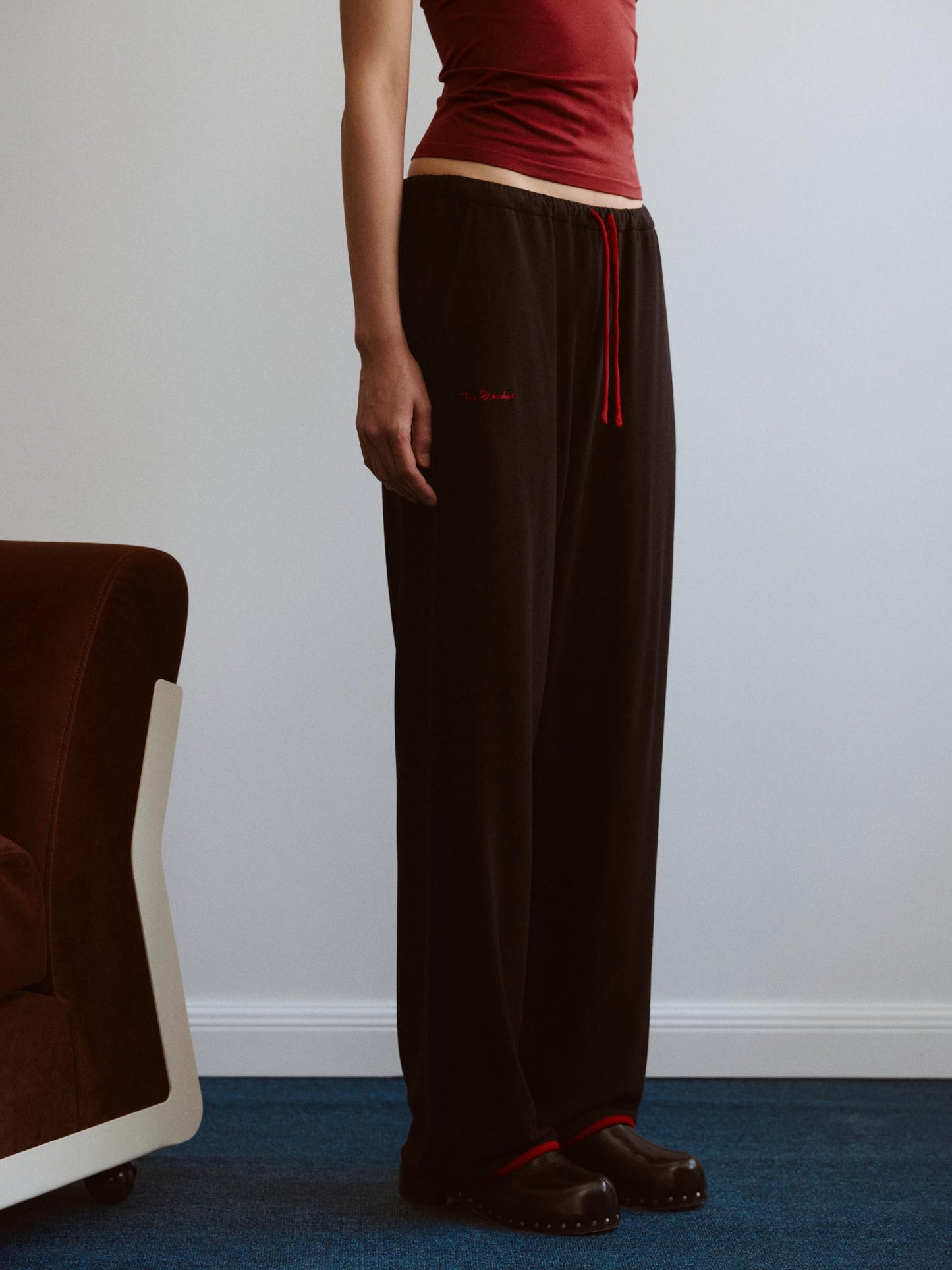 Contrast-Logo Embroidered Dralon Pants - The Blender