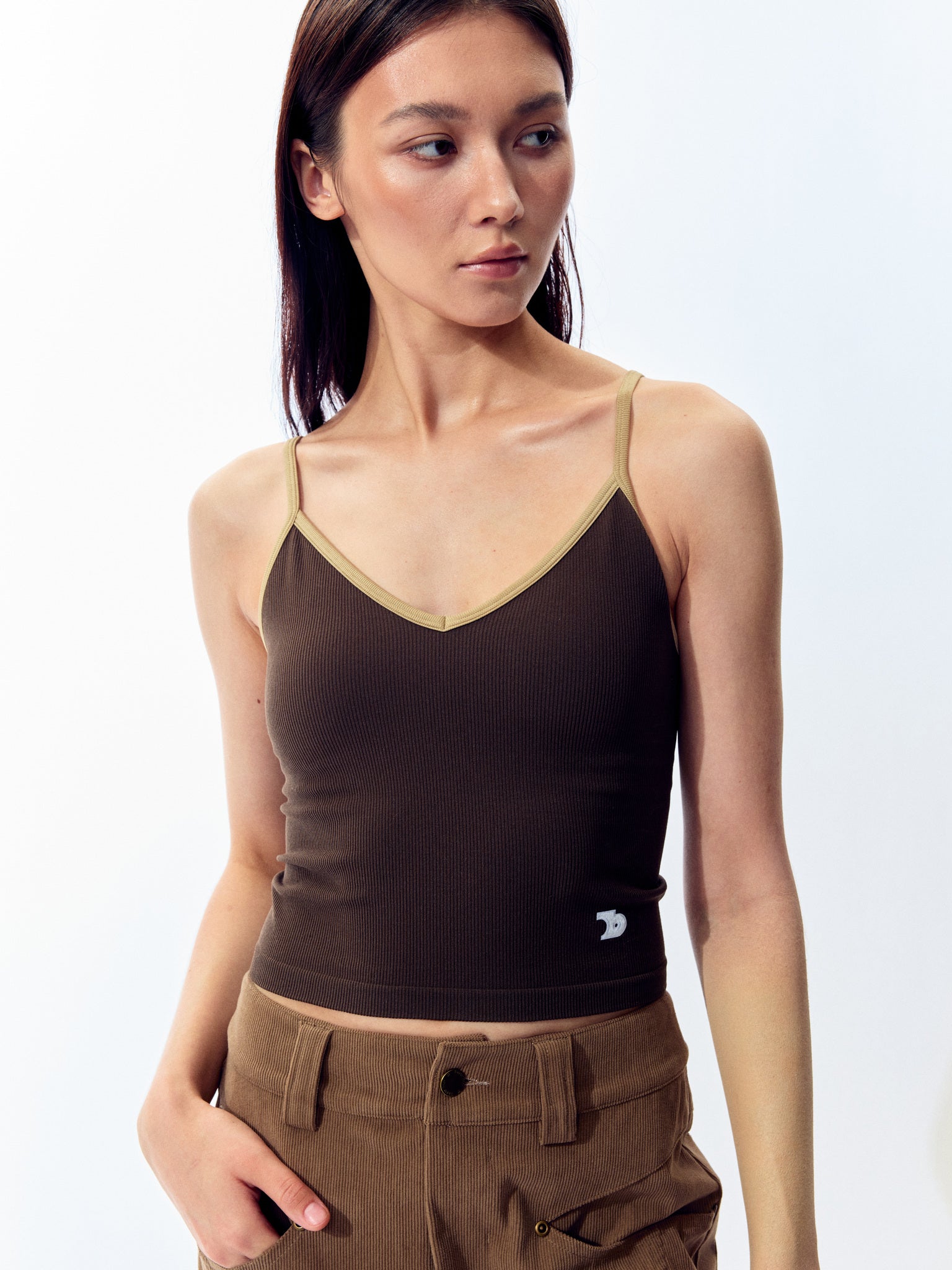 V-Neck Fixed-Pad Camisole