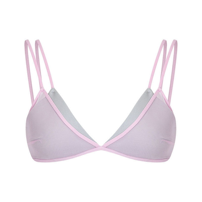 V-Neck Shell Cup Racerback Bra - The Blender