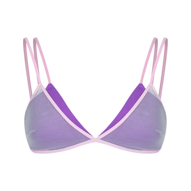 V-Neck Shell Cup Racerback Bra - The Blender