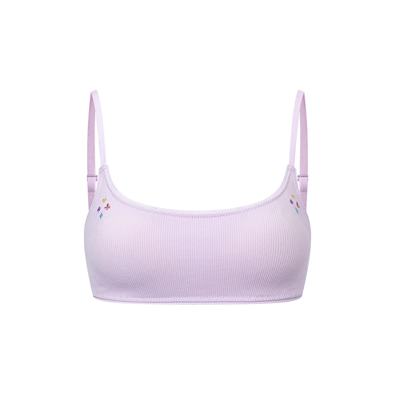 Games Print Embroidery Square Neck Tank Bra Fixed Padding - The Blender
