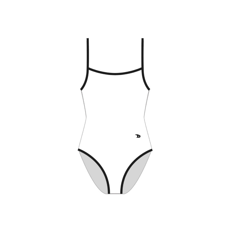 Clashing colors one-piece swimming costume - The Blender