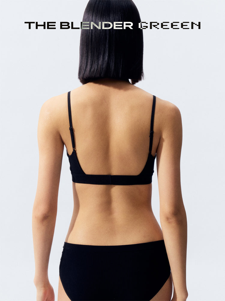 GREEEN Ribbed Deep V Triangle Cup - The Blender
