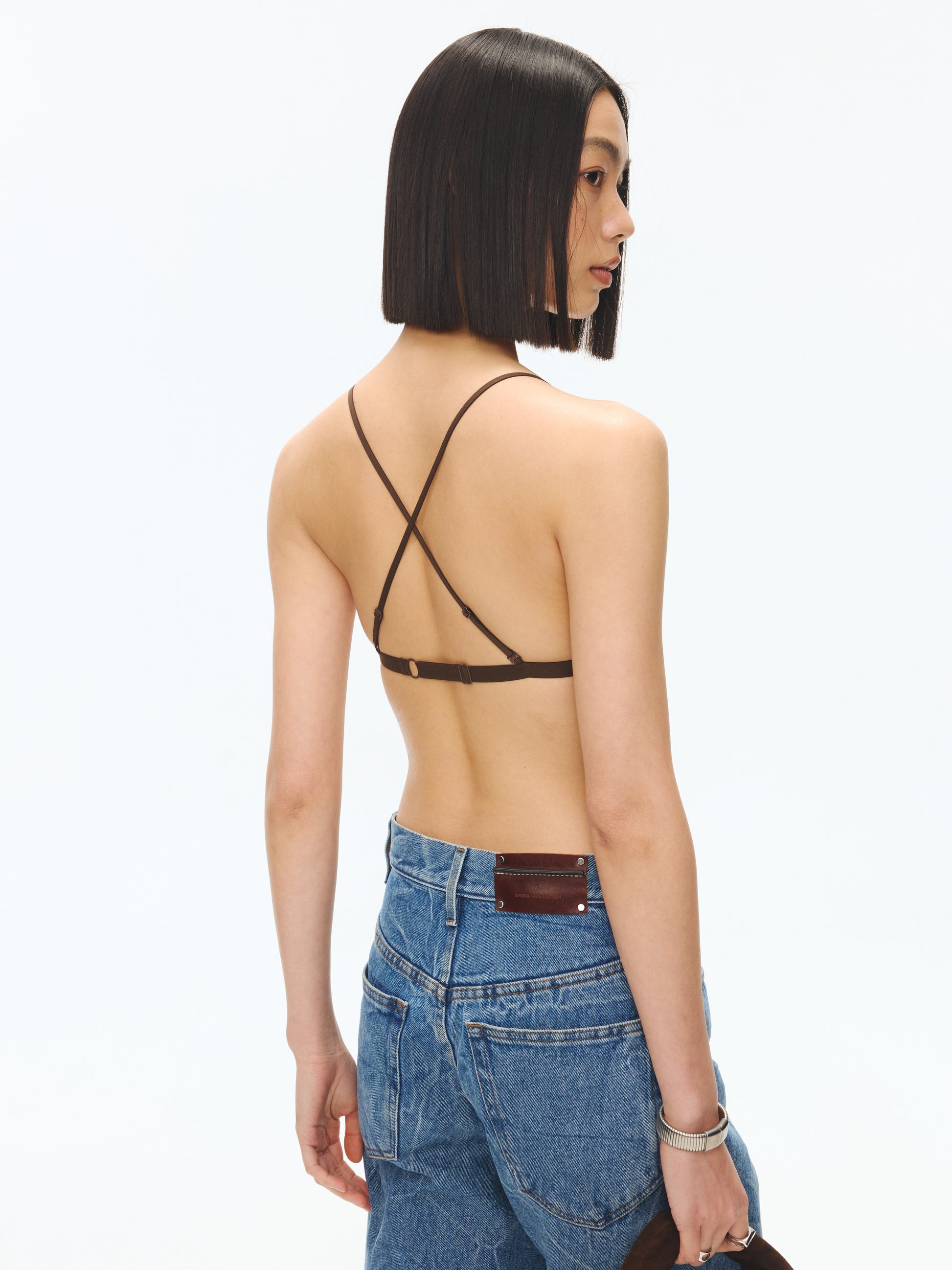 Hollow out triangle cup bra - The Blender