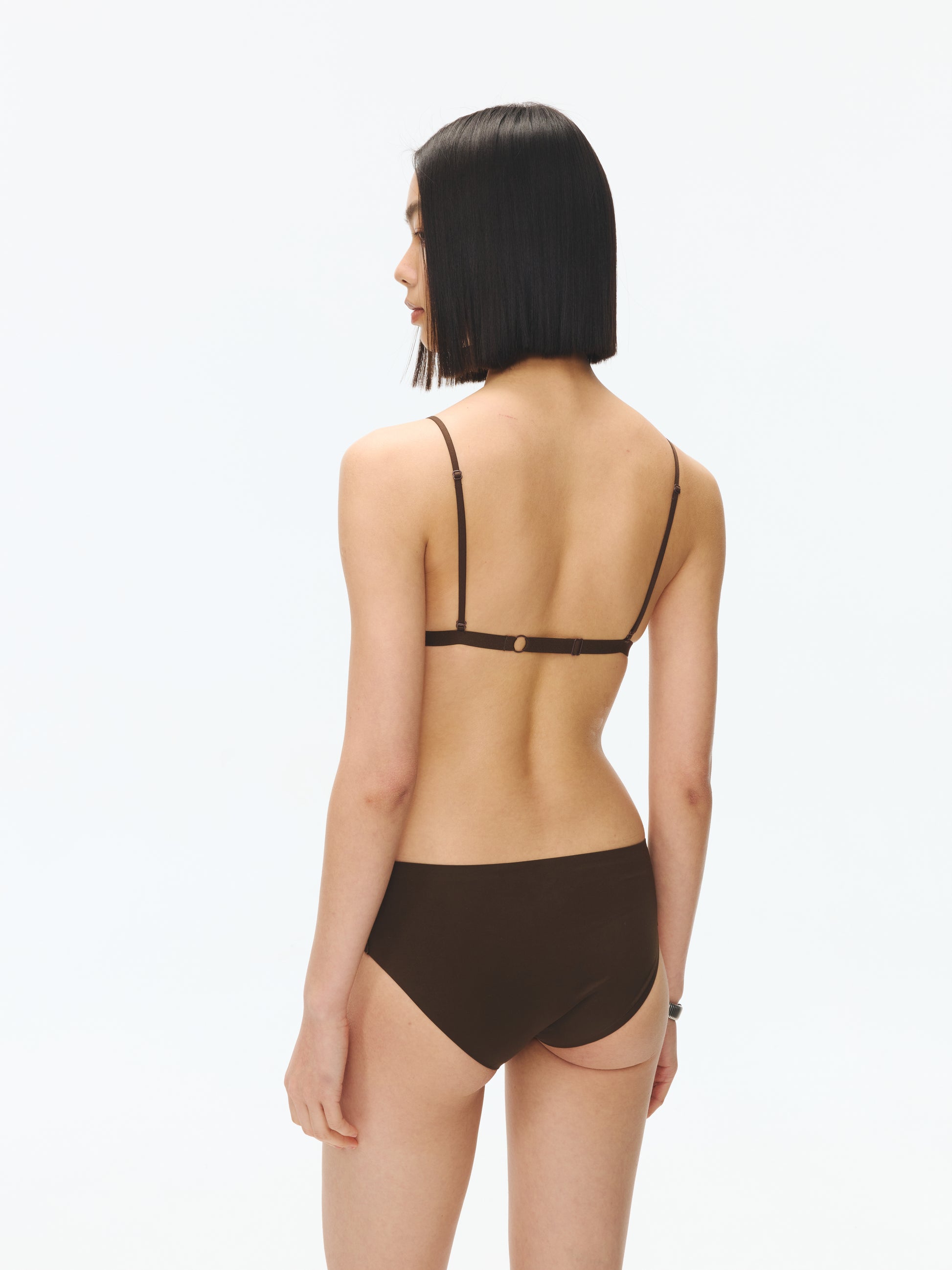 Hollow out triangle cup bra - The Blender