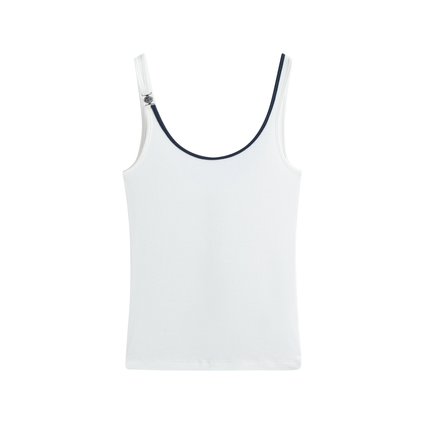 Contrast Trim Open Back Loose Fit Cami Top - The Blender