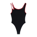 Asymmetrical Neck Cami Bodysuit - The Blender