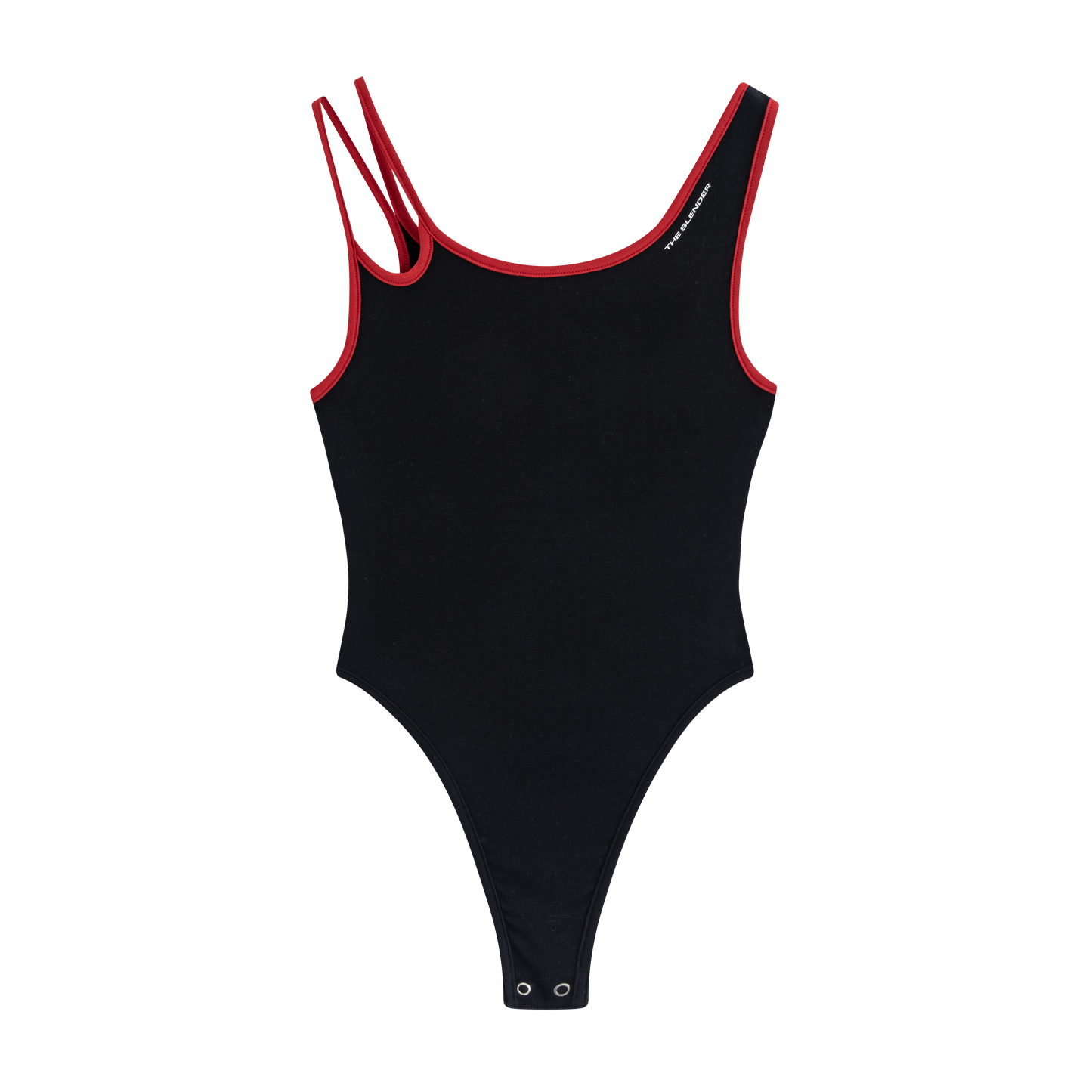 Asymmetrical Neck Cami Bodysuit - The Blender