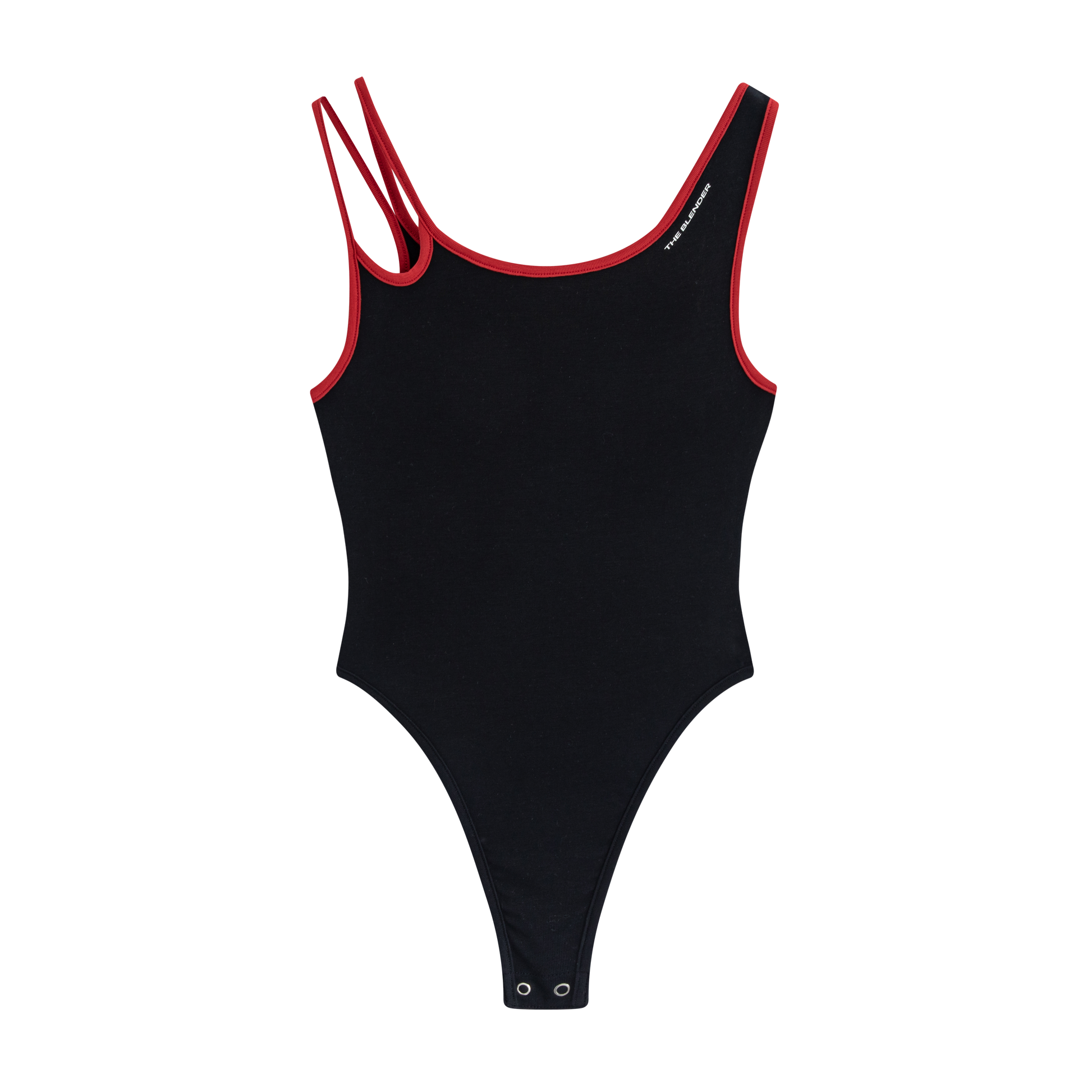 Asymmetrical Neck Cami Bodysuit - The Blender
