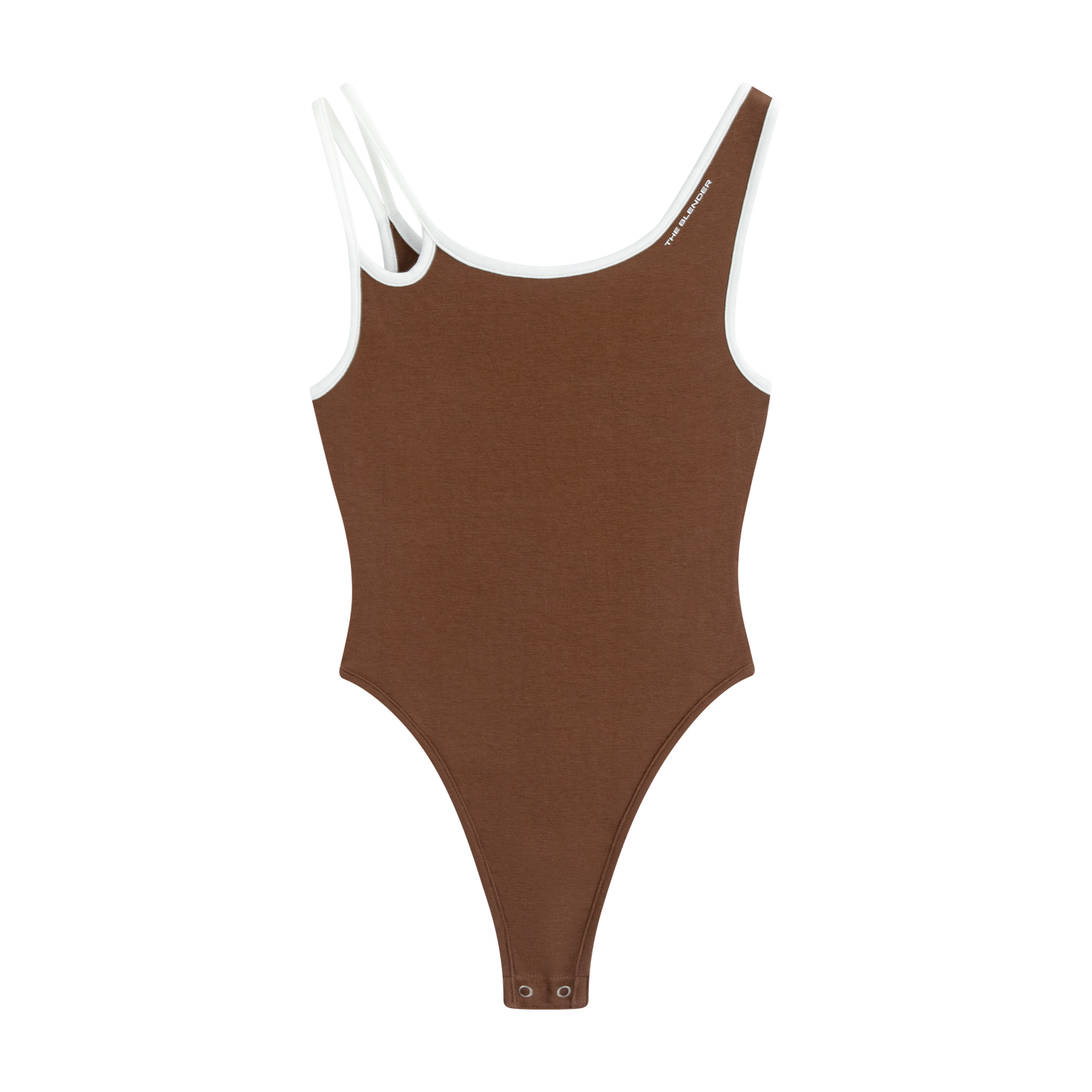 Asymmetrical Neck Cami Bodysuit - The Blender